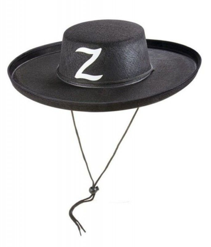 Nessiworld Z Logolu Çocuk Boy Bağcıklı Zorro Şapkası
