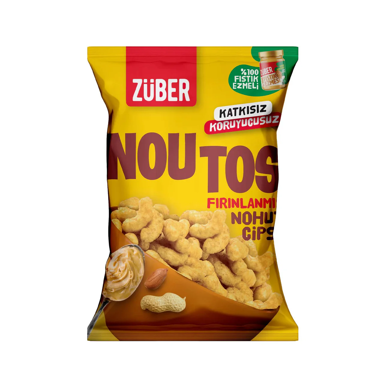 Nessiworld  Züber Noutos Fırın Nohut Cipsi 55 Gr Fıstık