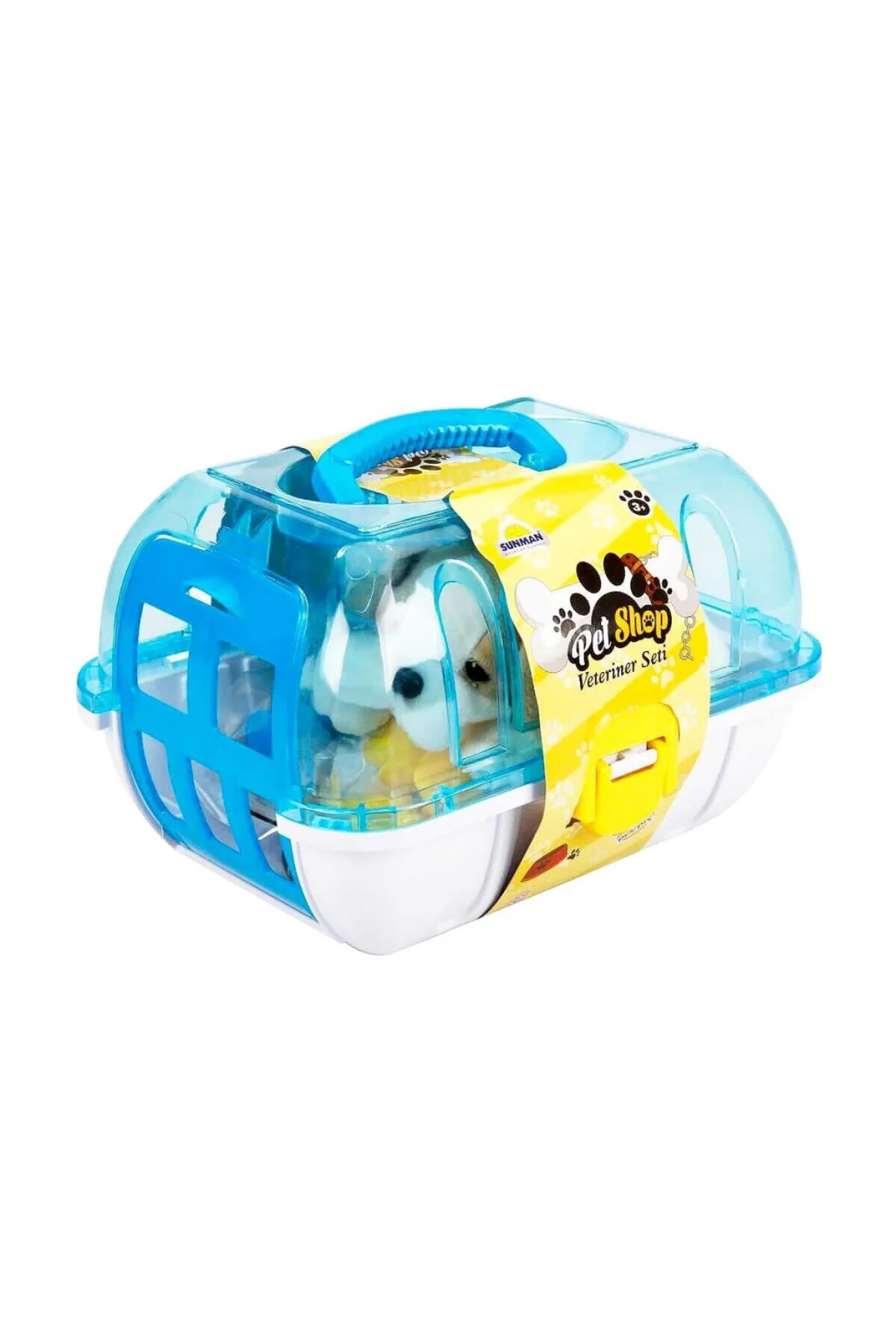 NessiWorldman Çantalı Peluş Köpek Veteriner Seti