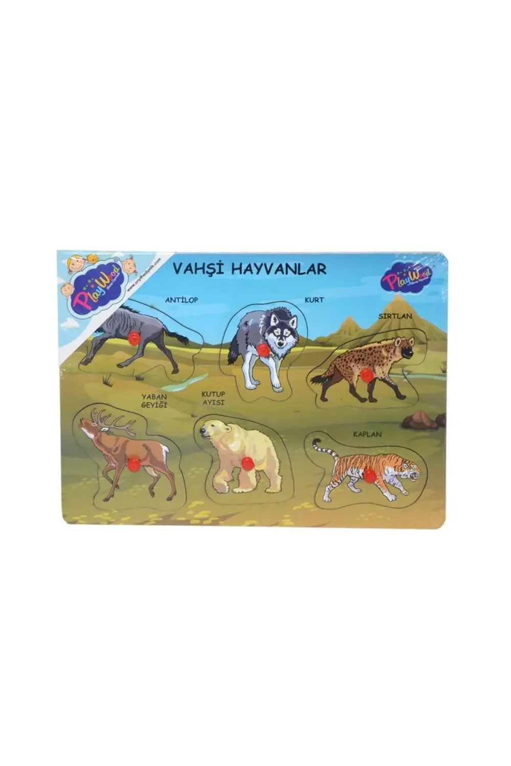 NessiWorldONY-328 329 Onyıl, Ahşap Tutmalı Vahşi Hayvanlar