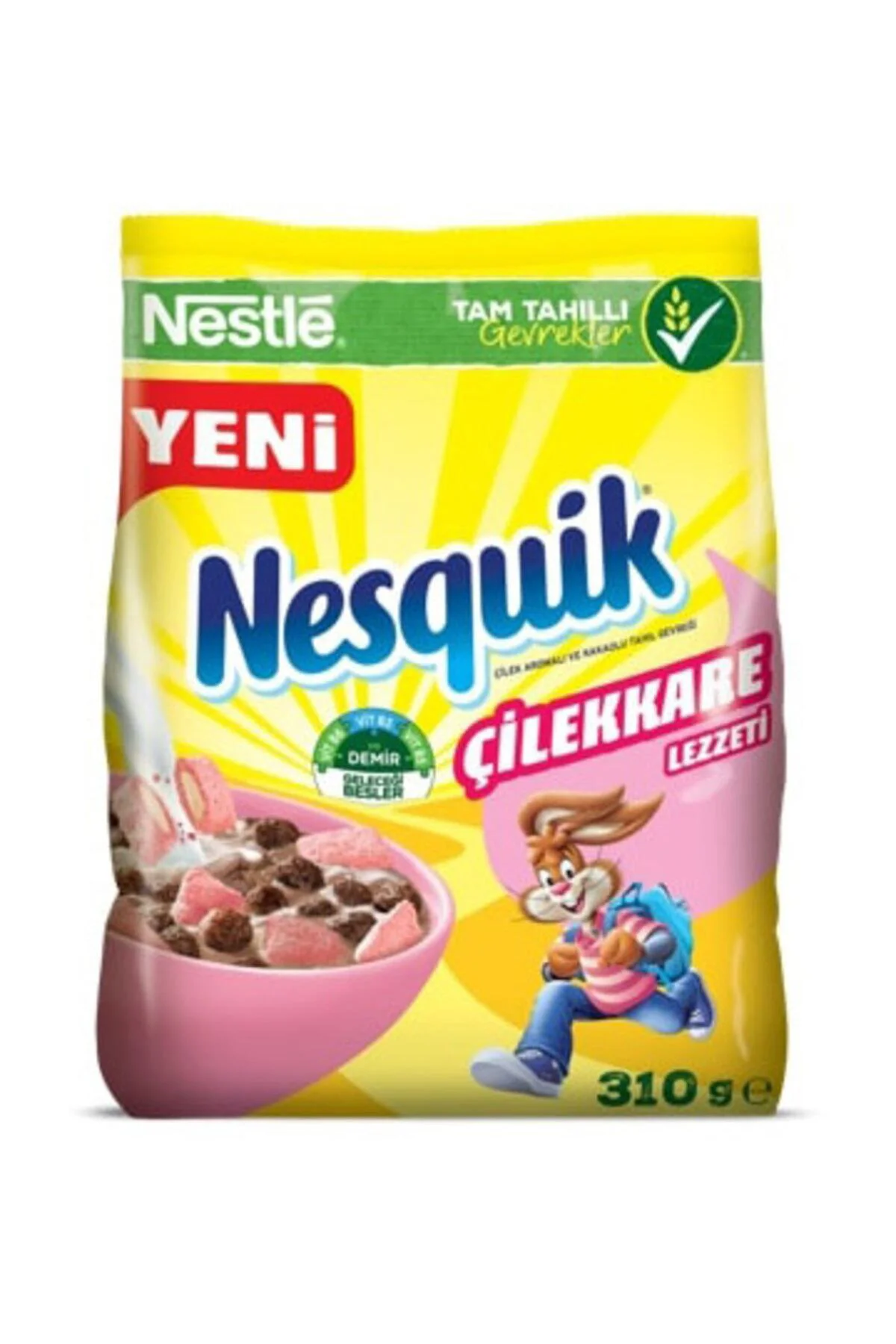 Nestle Nesquik Çilek Aromalı Tahıl Gevrek 310G
