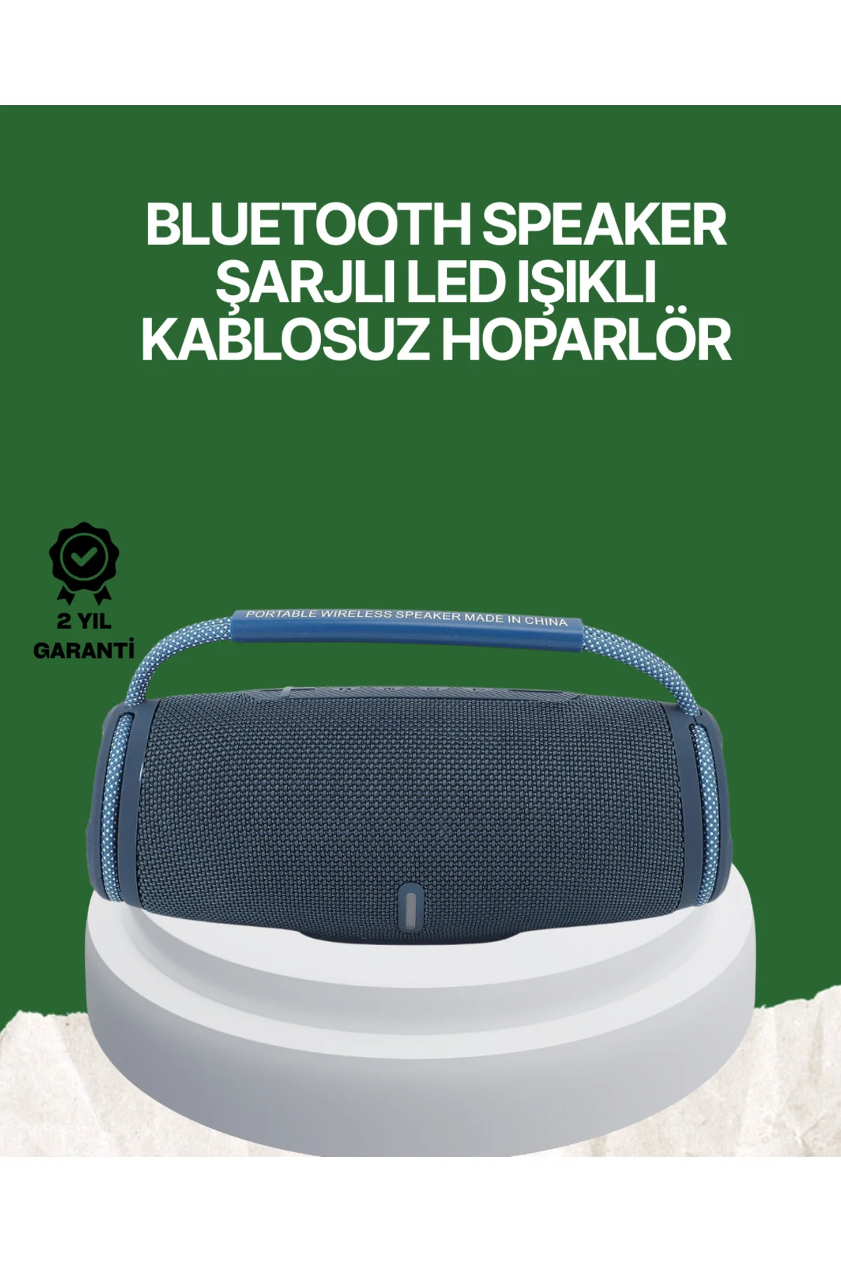Net Stereo Ses Sunan Ipx5 Su Geçirmez Bluetooth Hoparlör