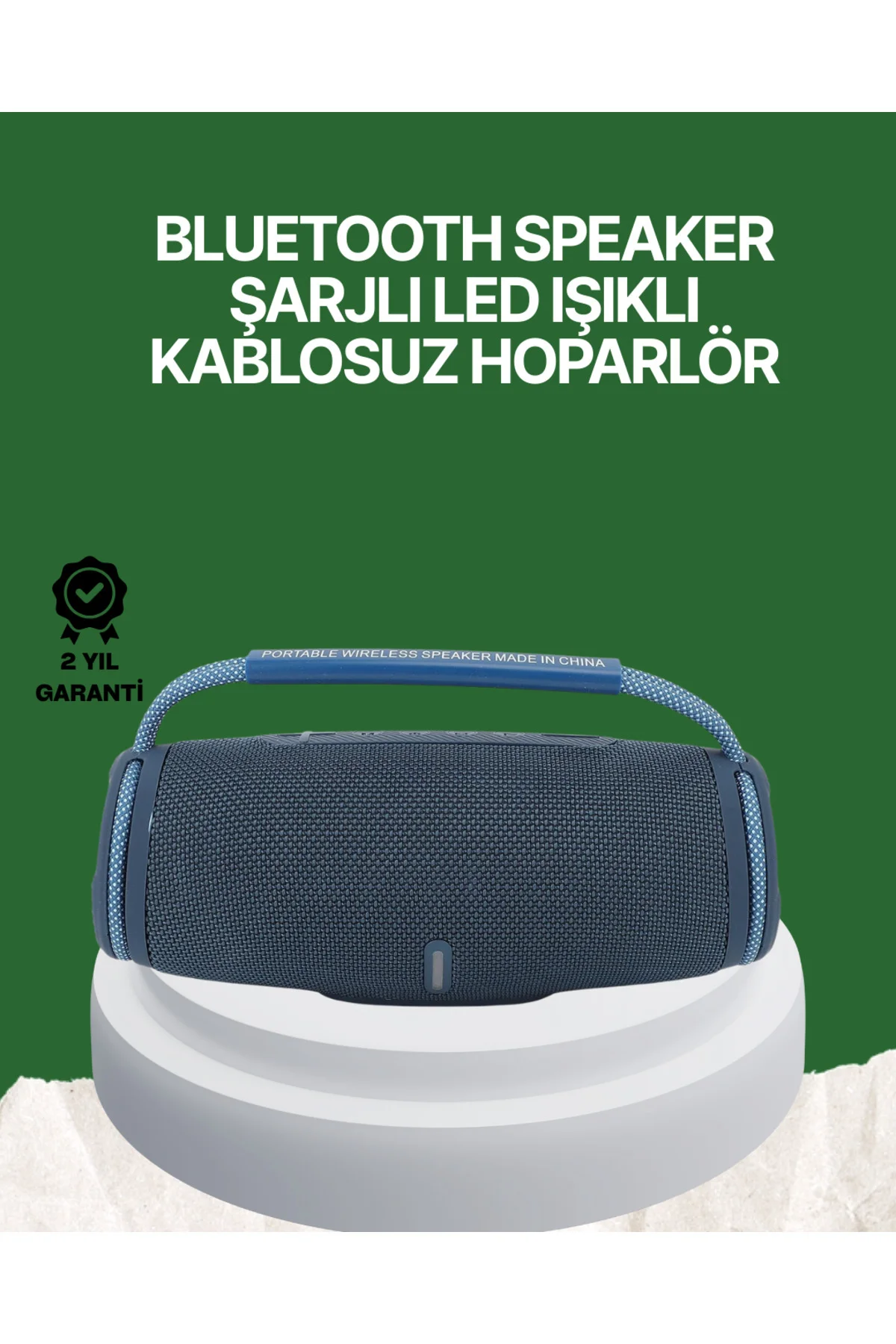 Net Stereo Ses Sunan IPX5 Su Geçirmez Bluetooth Hoparlör