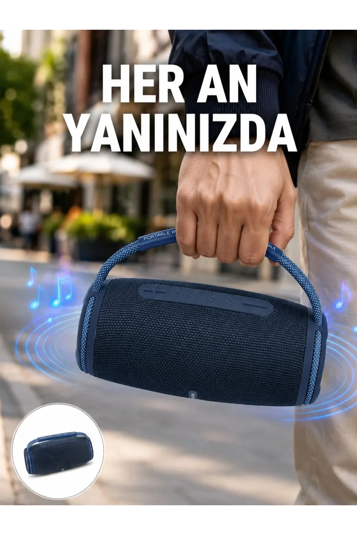 Net Stereo Ses Sunan IPX5 Su Geçirmez Bluetooth Hoparlör Yeni Nesil