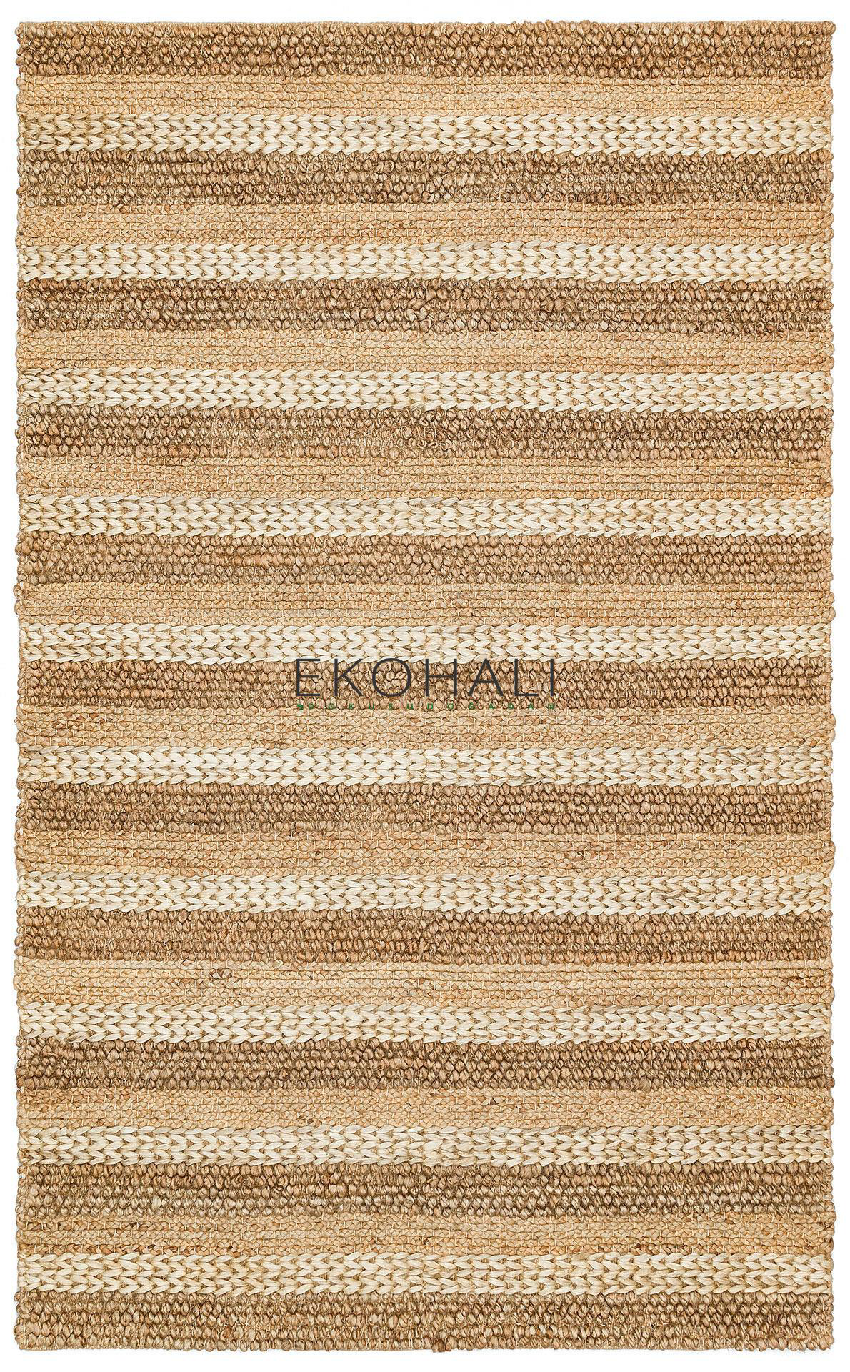Netra Koleksiyonu Jüt ile üretilen el dokuma sisal kilim S-1410 N