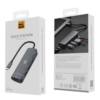 Nettech  Nt-0T04 6 İn 1 Type-C Hub Adaptör Çoklayıcı Dock Station