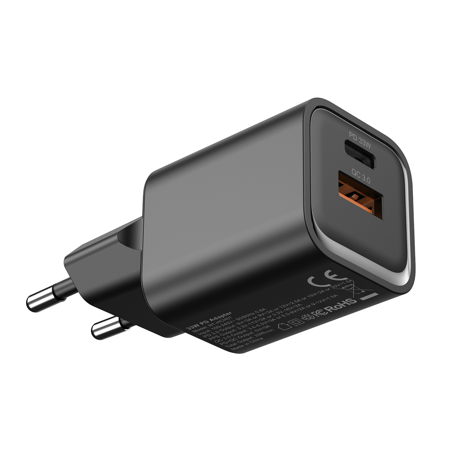 Nettech NT-HCH07 2 Girişli 33W GaN PD+QC Şarj Adaptörü Nettech NT-HCH07 2 Girişli 33W GaN PD+QC Şarj Adaptörü