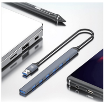 Nettech  Nt-Ot03 7 İn 2 Usb Type-C Hub Adaptör Çoklayici Dock Stat