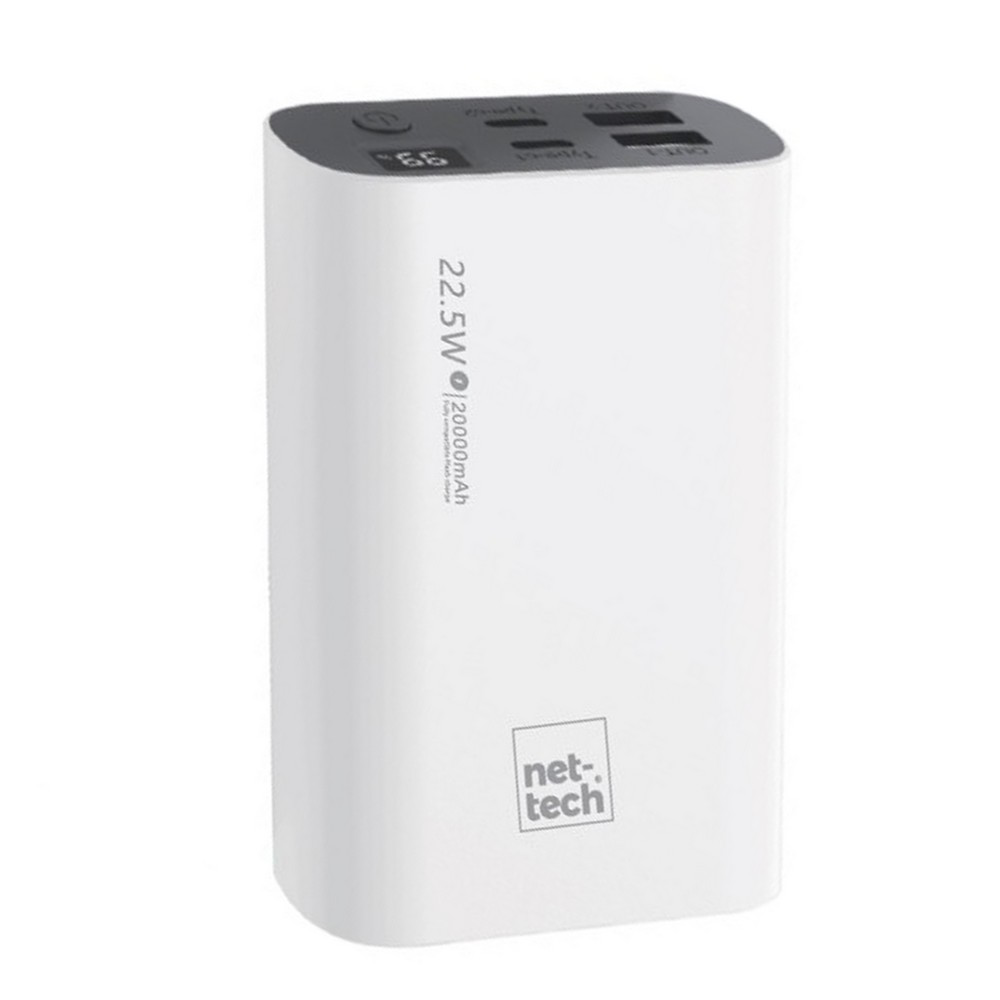 Nettech  Nt-Pw24 22.5W 4 Çikişli 20000 Mah Taşinabilir Powerbank