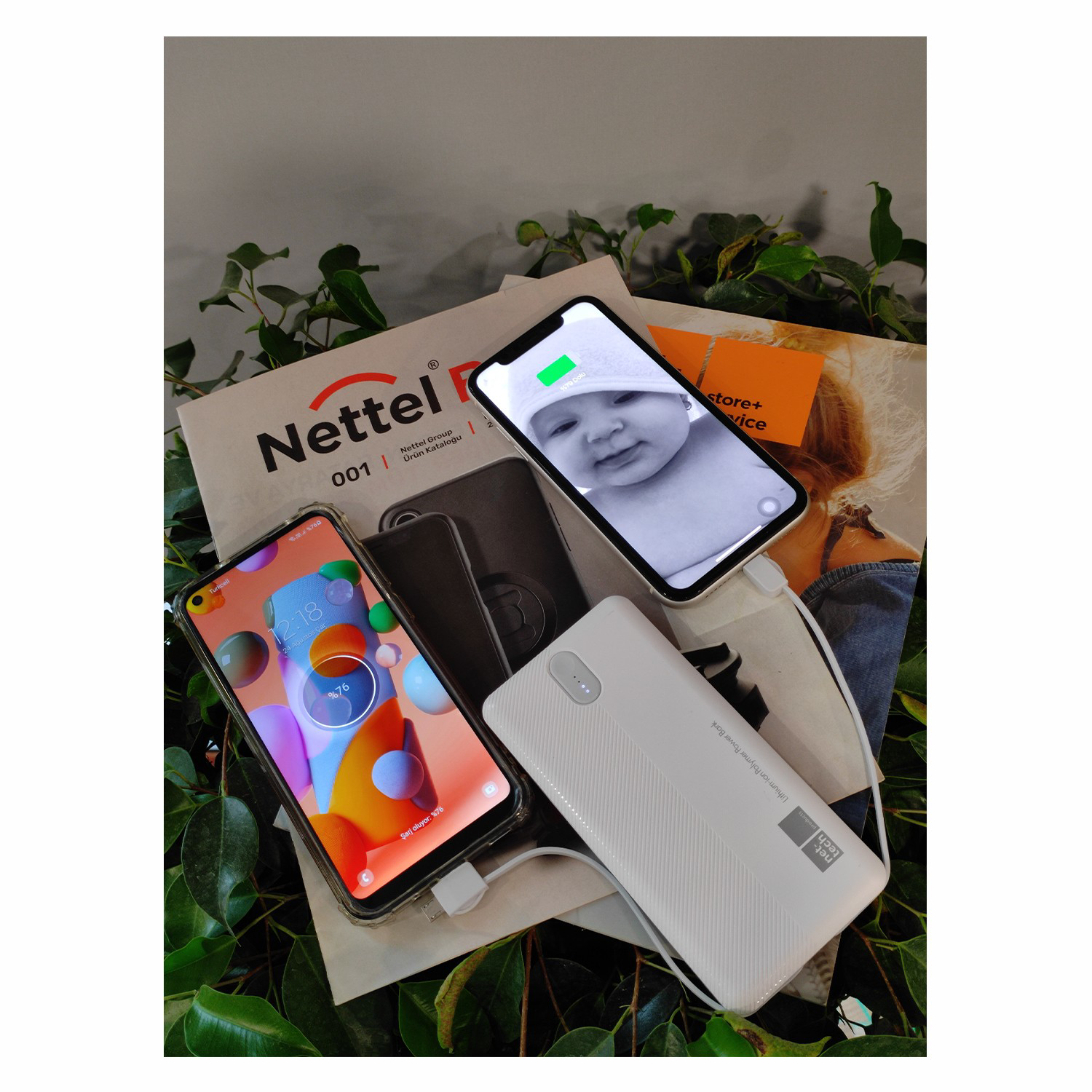 Nettech Nt-Pw29 10W 20000 Mah Taşinabilir Powerbank Beyaz Nettech Nt-Pw29 10W 20000 Mah Taşinabilir Powerbank Beyaz