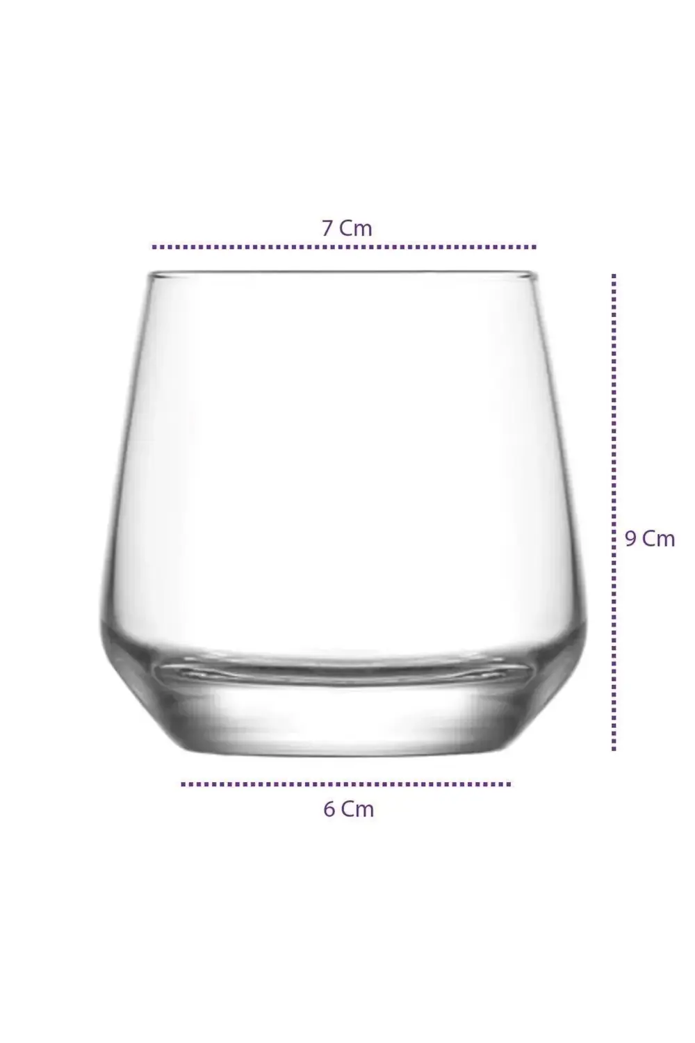 Nev Lal 6lı Cam Su Bardağı Tatlı Cupu