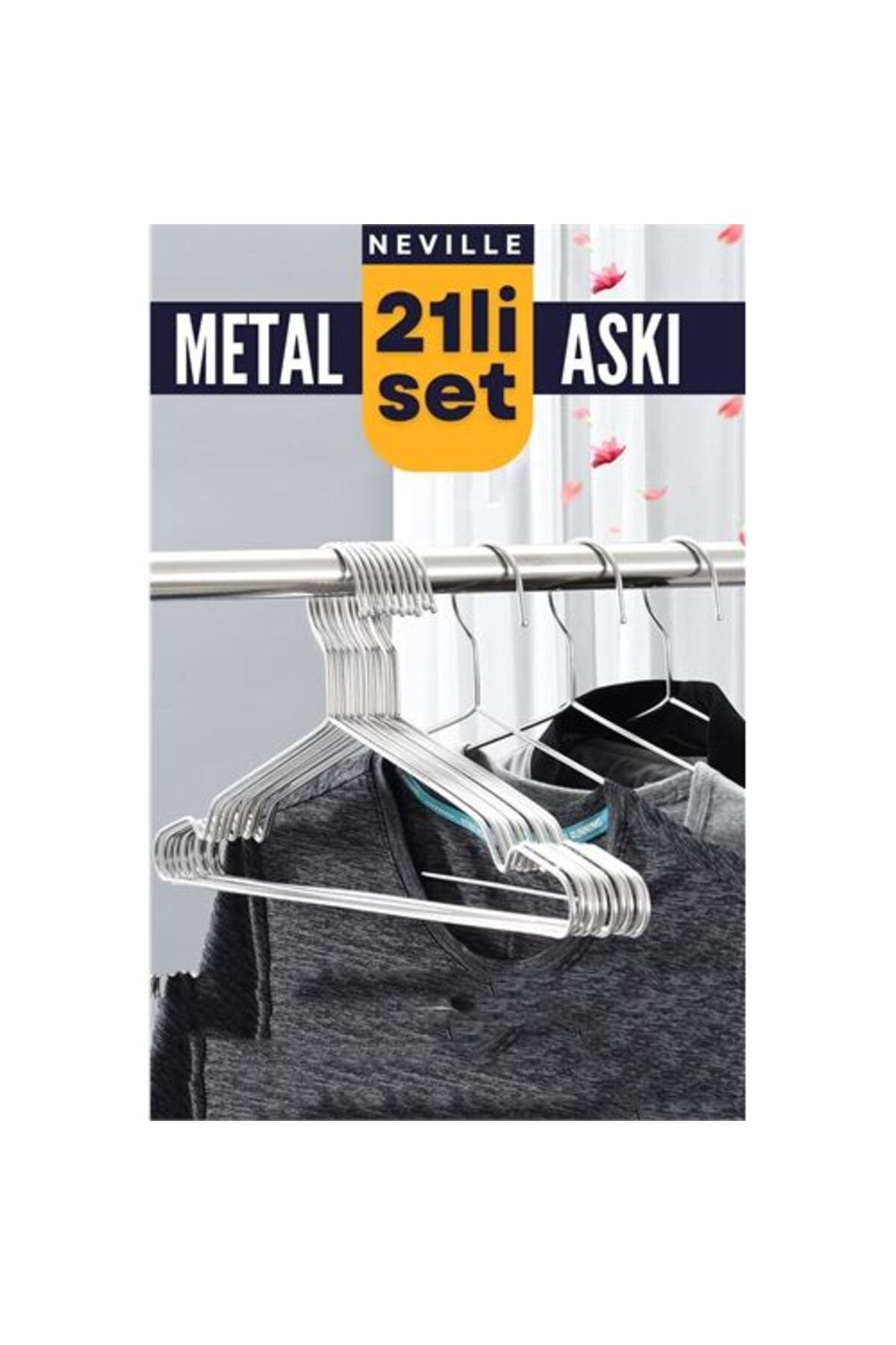 Modacar Neville 21 Adet Metal Askı Seti