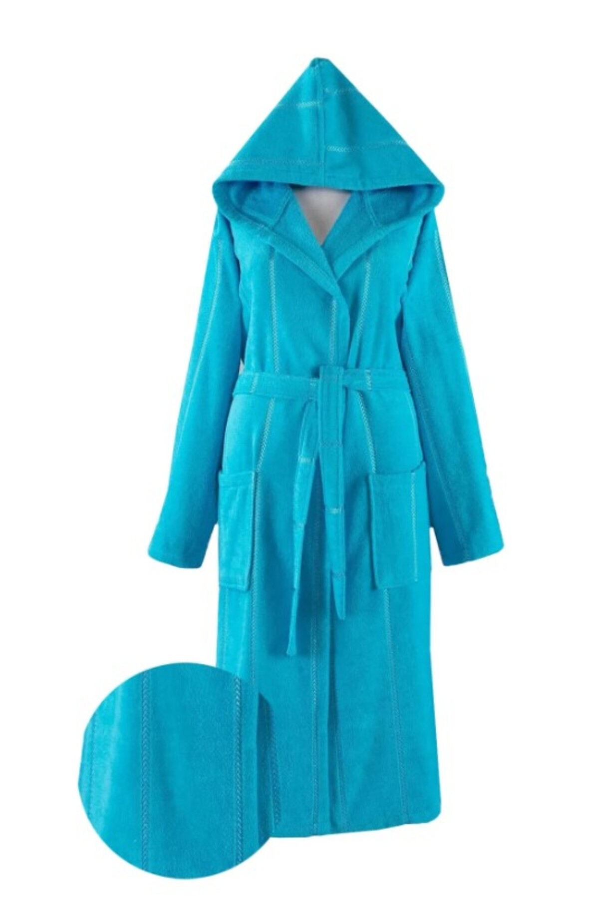 Twox Nevresim Dünyası Pamuklu Tek Bornoz Turkuaz