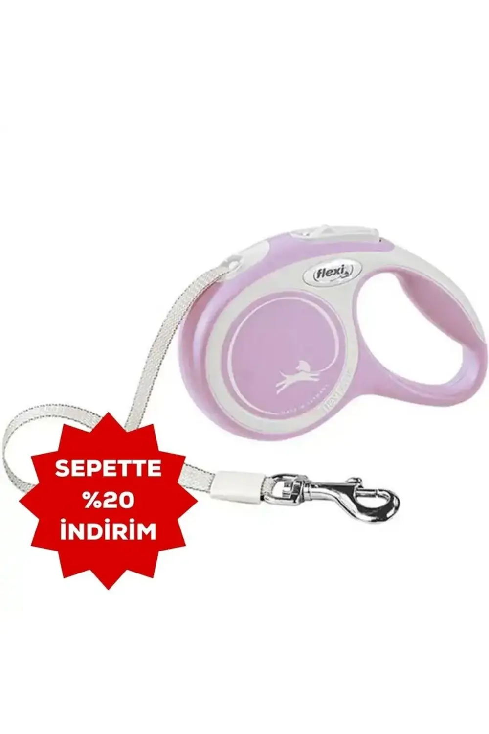 Flexi New Comfort Otomatik Şerit Köpek Gezdirme Kayışı 5Mt (M) Rose