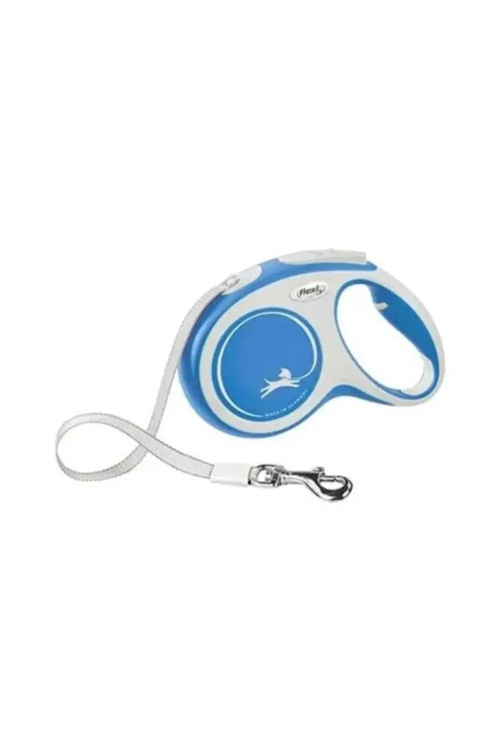 New Comfort Otomatik Şerit Köpek Tasması 25 KG - 5M Medium Mavi