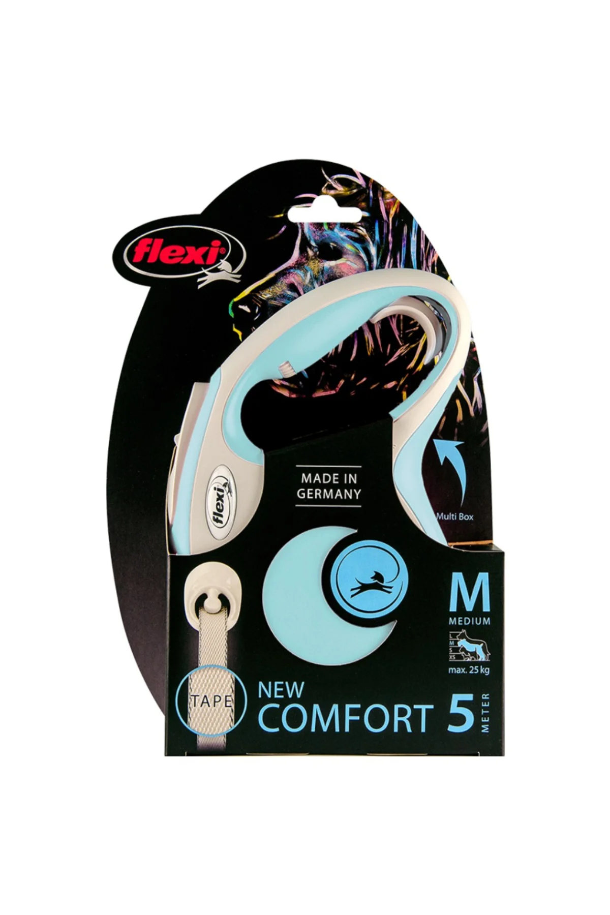 New Comfort Otomatik Açık Mavi Şerit Gezdirme Medium 5 Metre