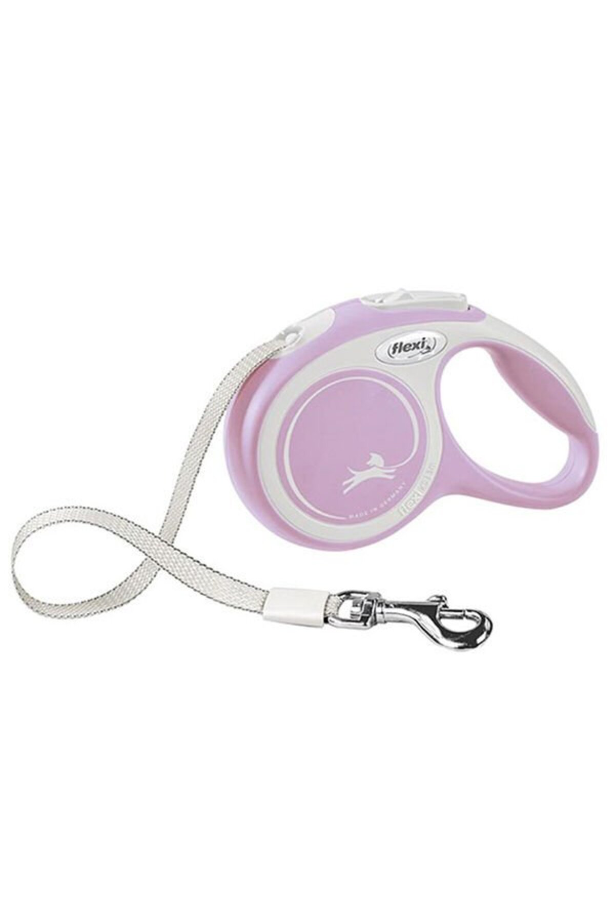 New Comfort Şerit Otomatik Köpek Gezdirme Tasması Medium Rose 5 M