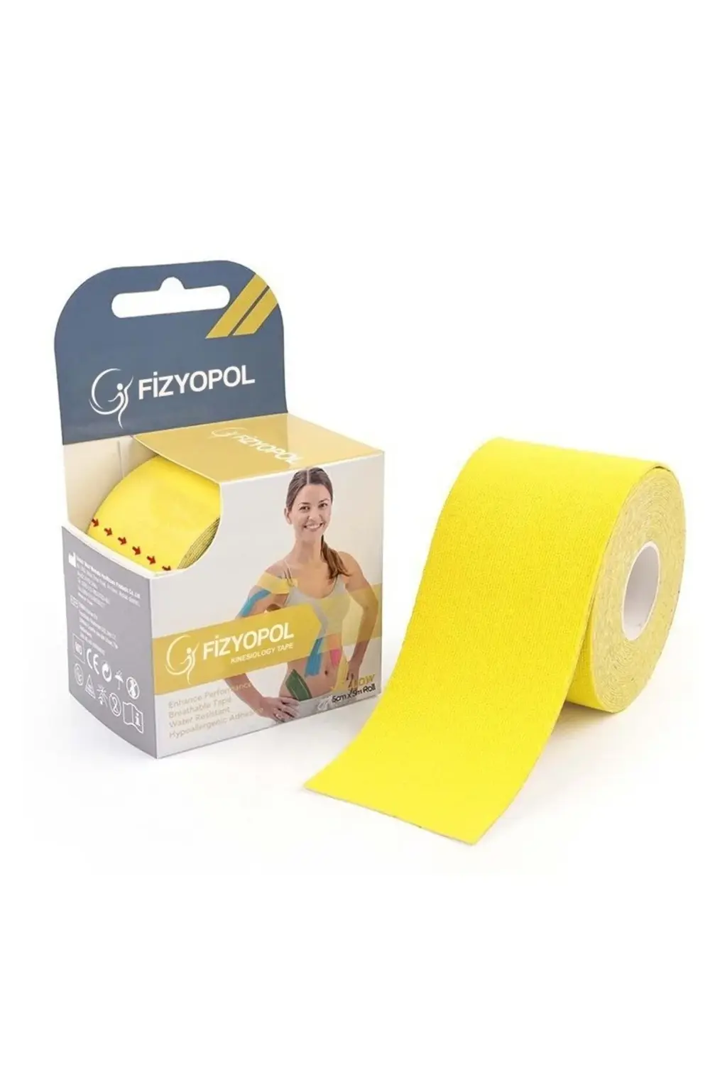 New Product Kinezyo Tape Band 5 Metre X 5 Cm Sarı Renk Kinesio Sp