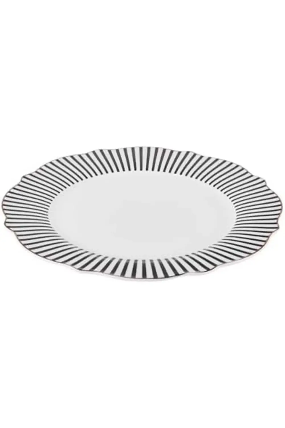 NEW ROMANTIC SİYAH İNCE ÇİZGİLİ SERVİS TABAĞI 27CM 395519