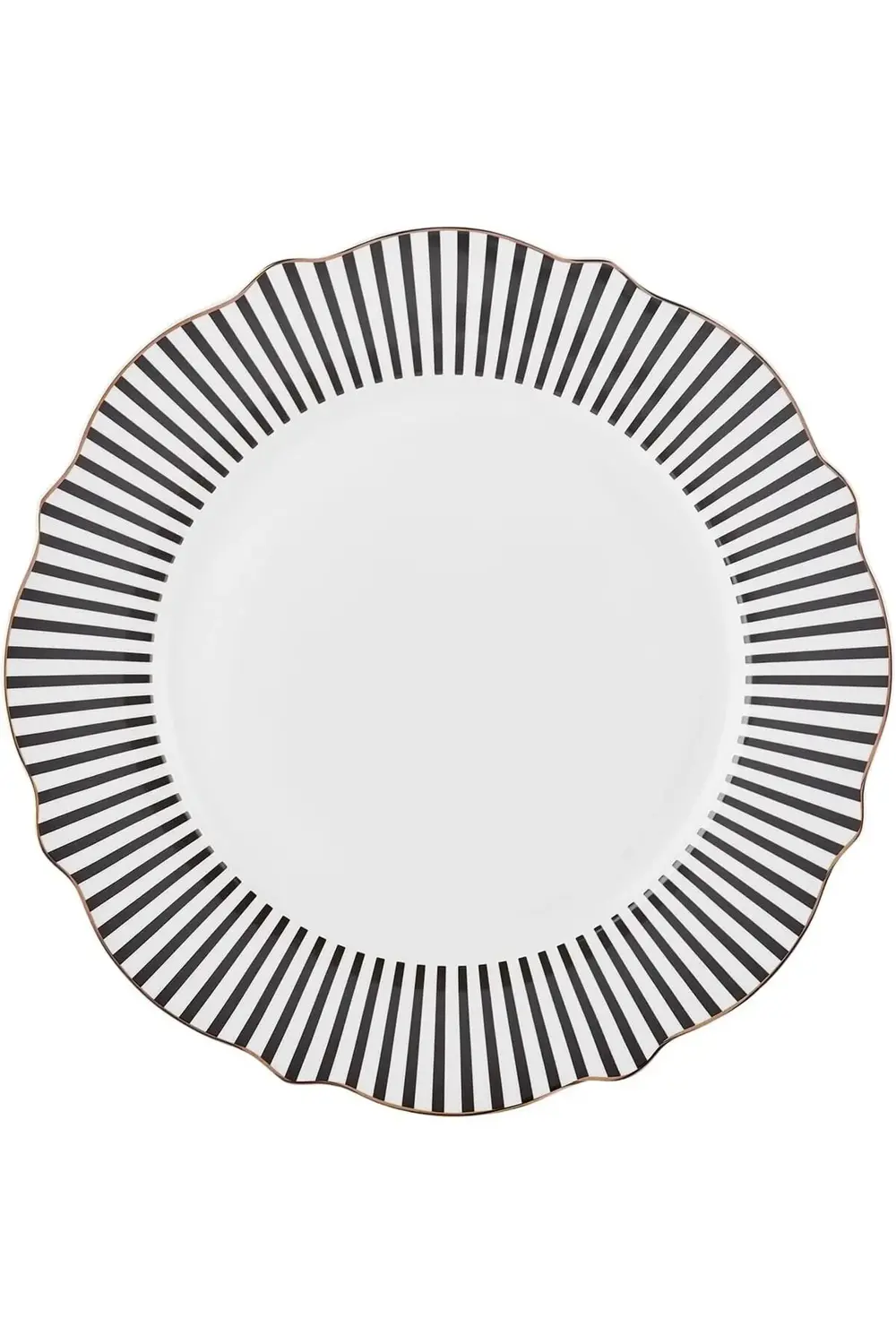 NEW ROMANTIC SİYAH İNCE ÇİZGİLİ SERVİS TABAĞI 27CM 395519