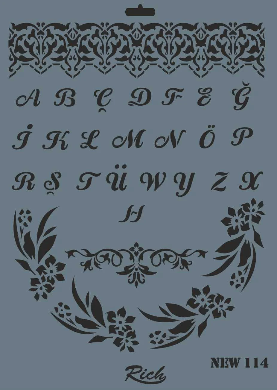 New Seri N-114 Stencil 35x25 cm Fiyatı, Yorumları ve Özellikleri