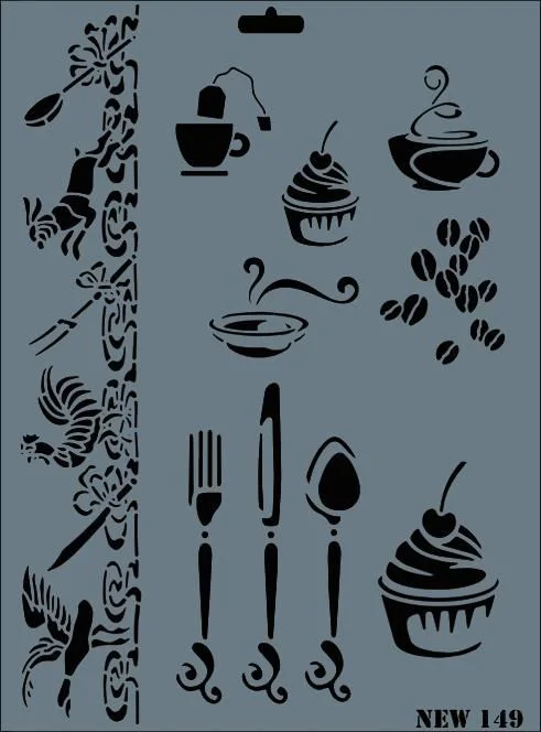 New Seri N-149 Stencil 35x25 cm Fiyatı, Yorumları ve Özellikleri