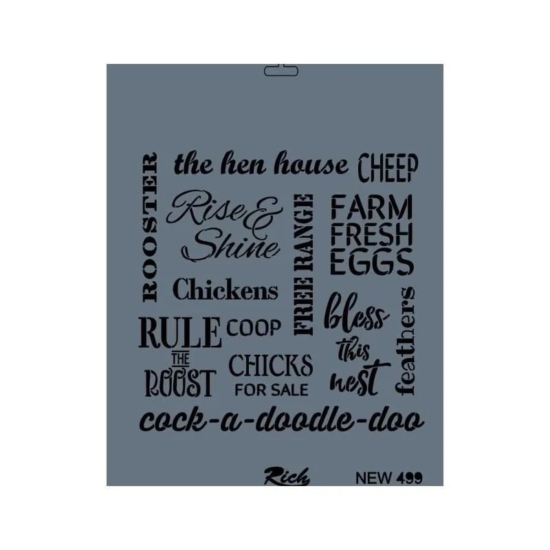 New Seri N-499 Stencil 35x25 cm Fiyatı, Yorumları ve Özellikleri