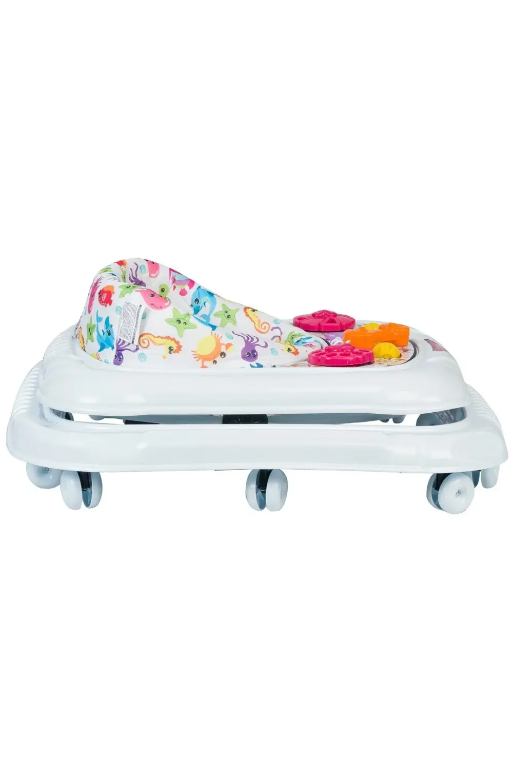 New Sezon 3 Kademeli Lüx Balıklı Yürüteç 10 Tekerlekli Oyun Tabla