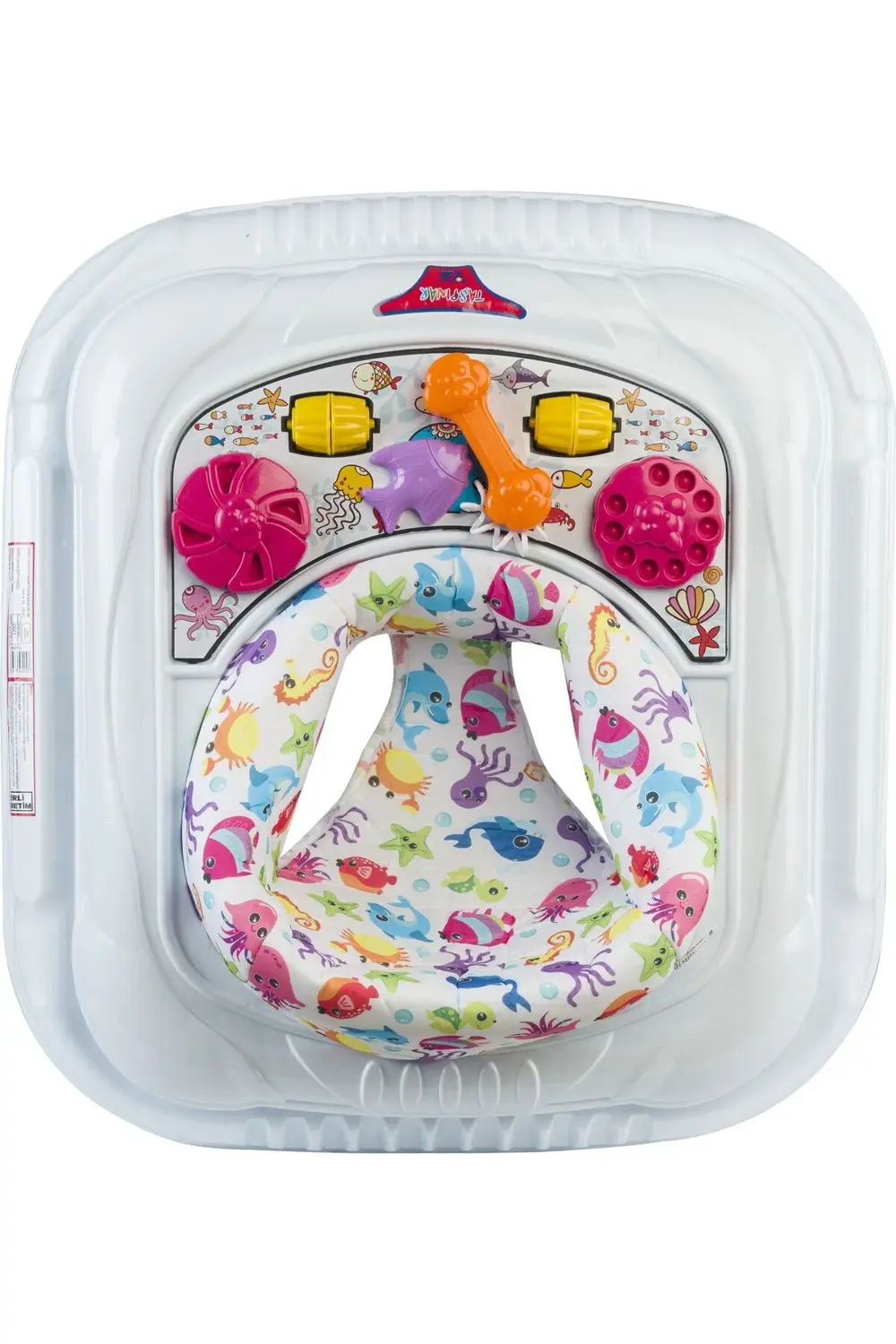 New Sezon 3 Kademeli Lüx Balıklı Yürüteç 10 Tekerlekli Oyun Tabla