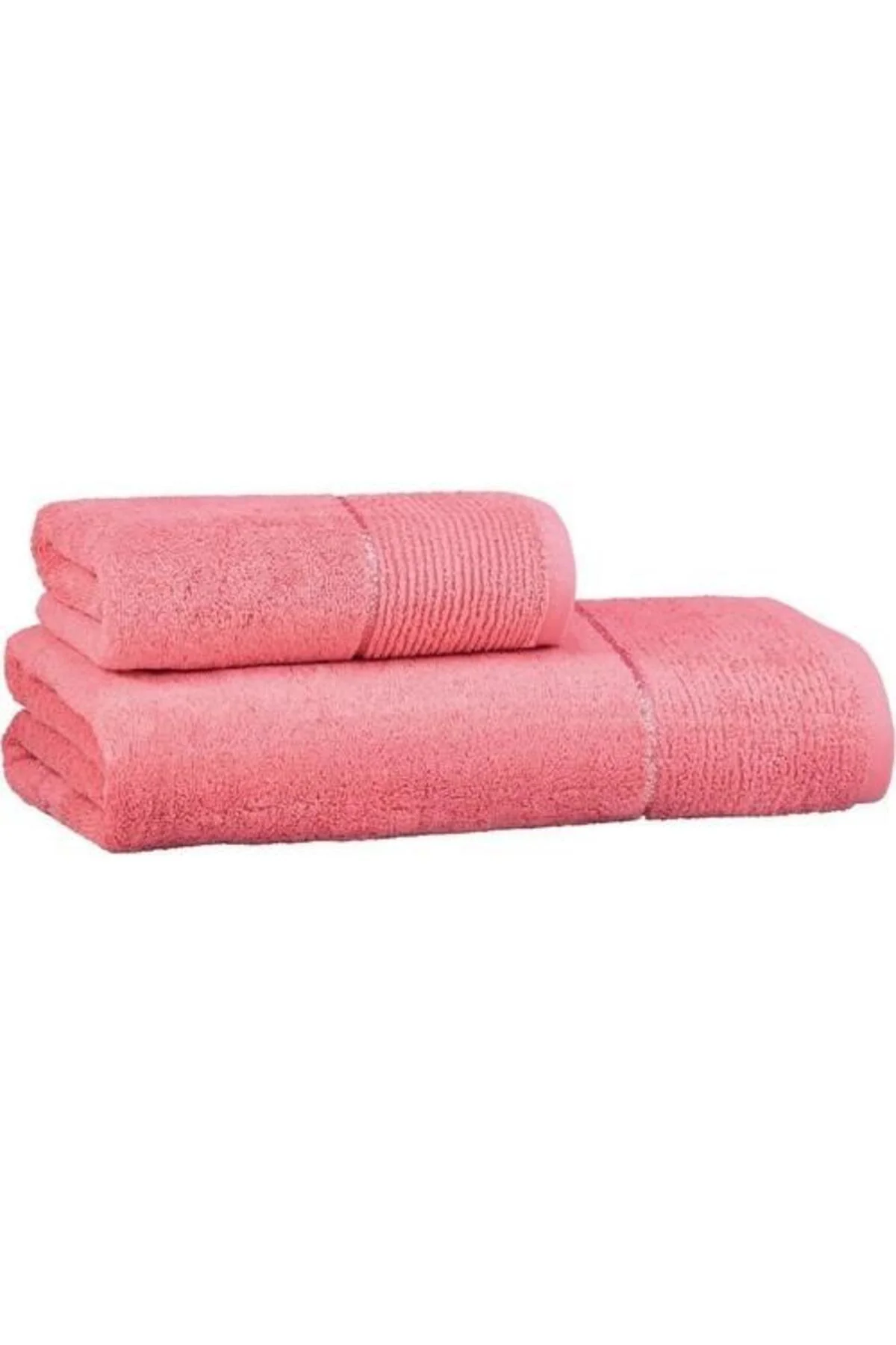 New Soho Pembe Havlu Hamam Seti 50*90 - 90*150 cm.