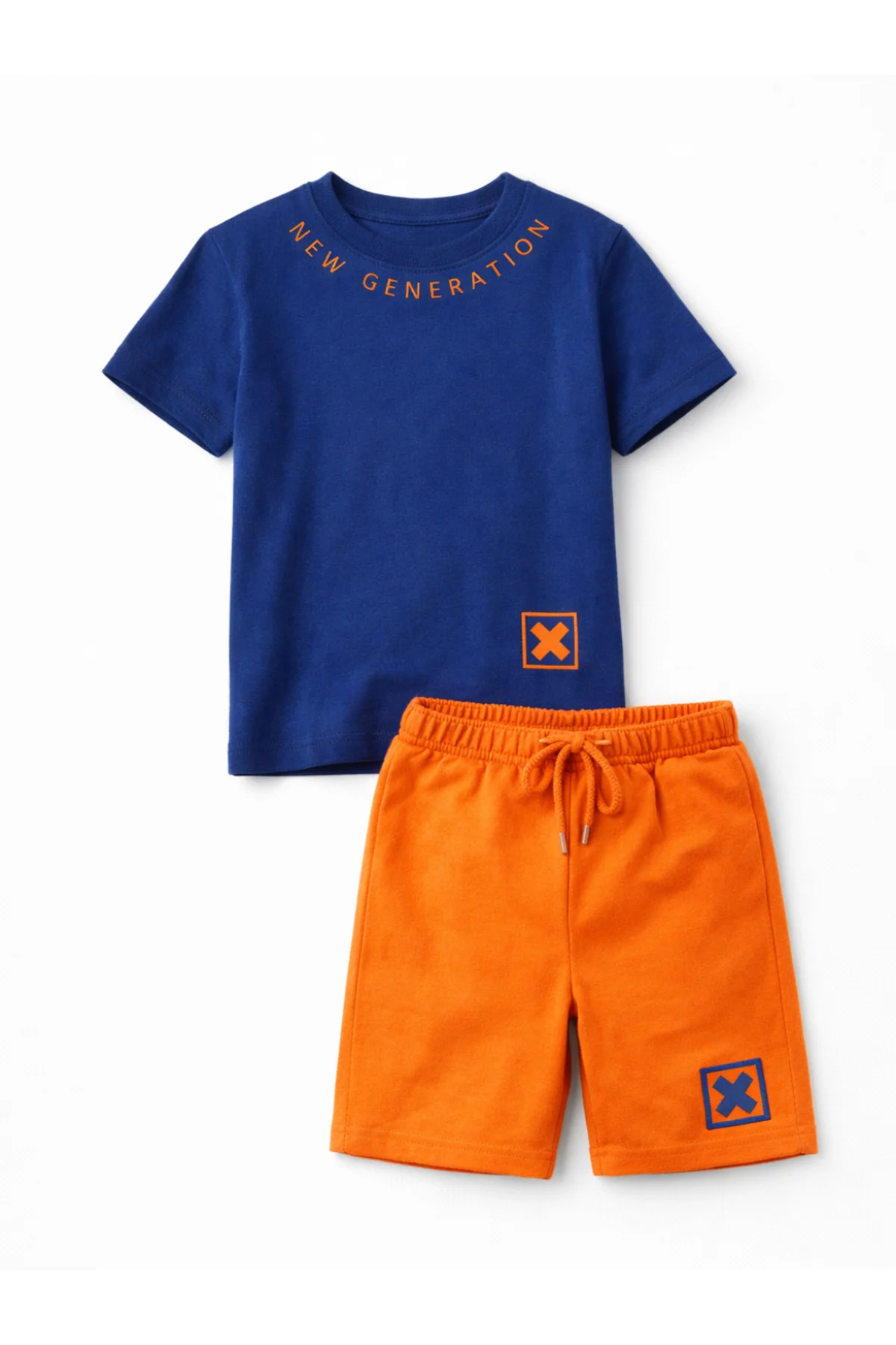 ✨ New X Baskılı Erkek Çocuk Şort & T-shirt Takım