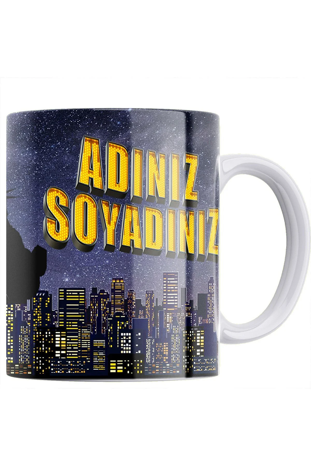 New York Temalı Kişiye Özel Porselen Porselen Kupa Bardak New York Temalı Kişiye Özel Porselen Porselen Kupa Bardak
