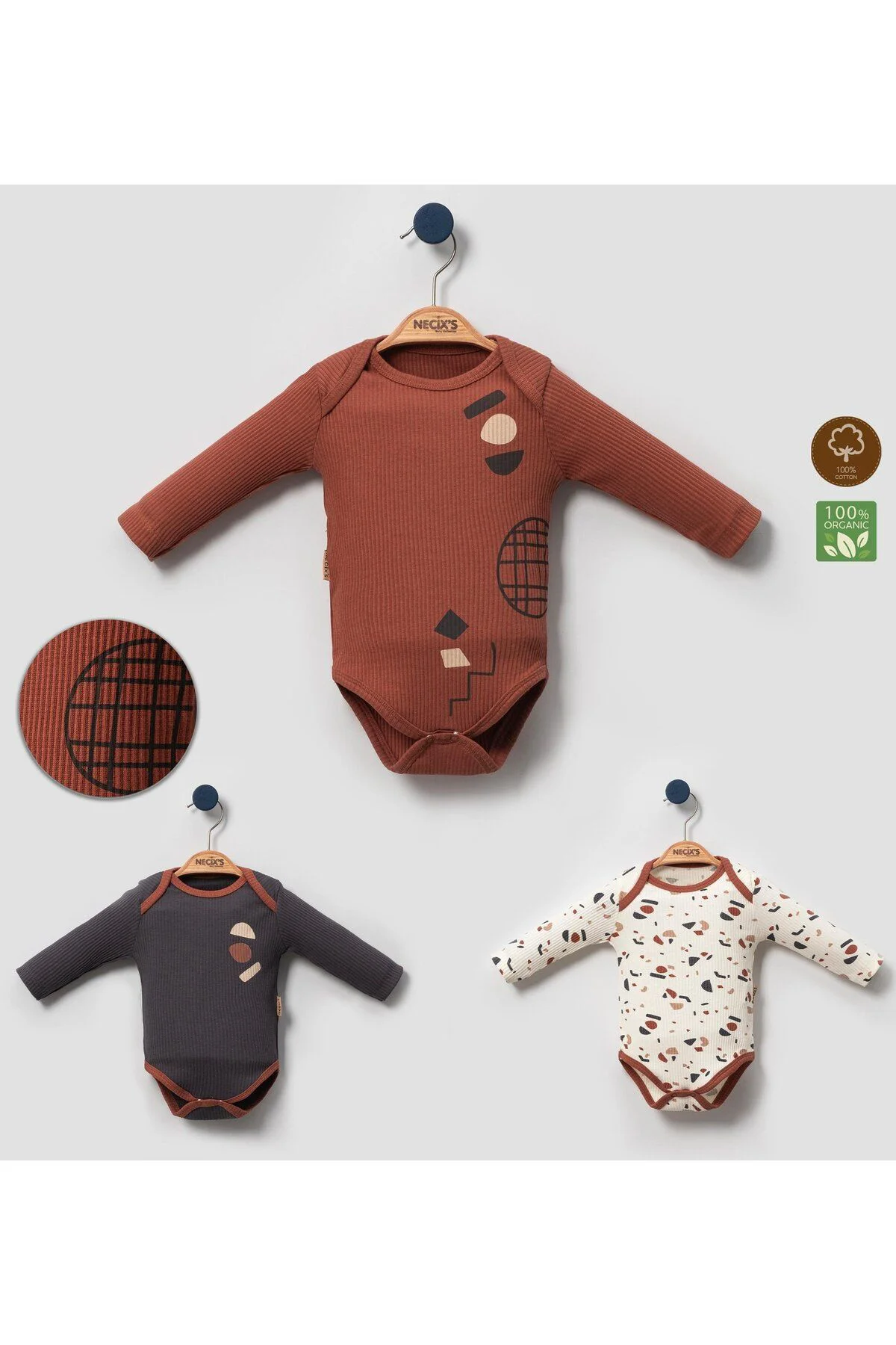Newberry Abstract Bebek Badi 3 Adet (3-6 AY)