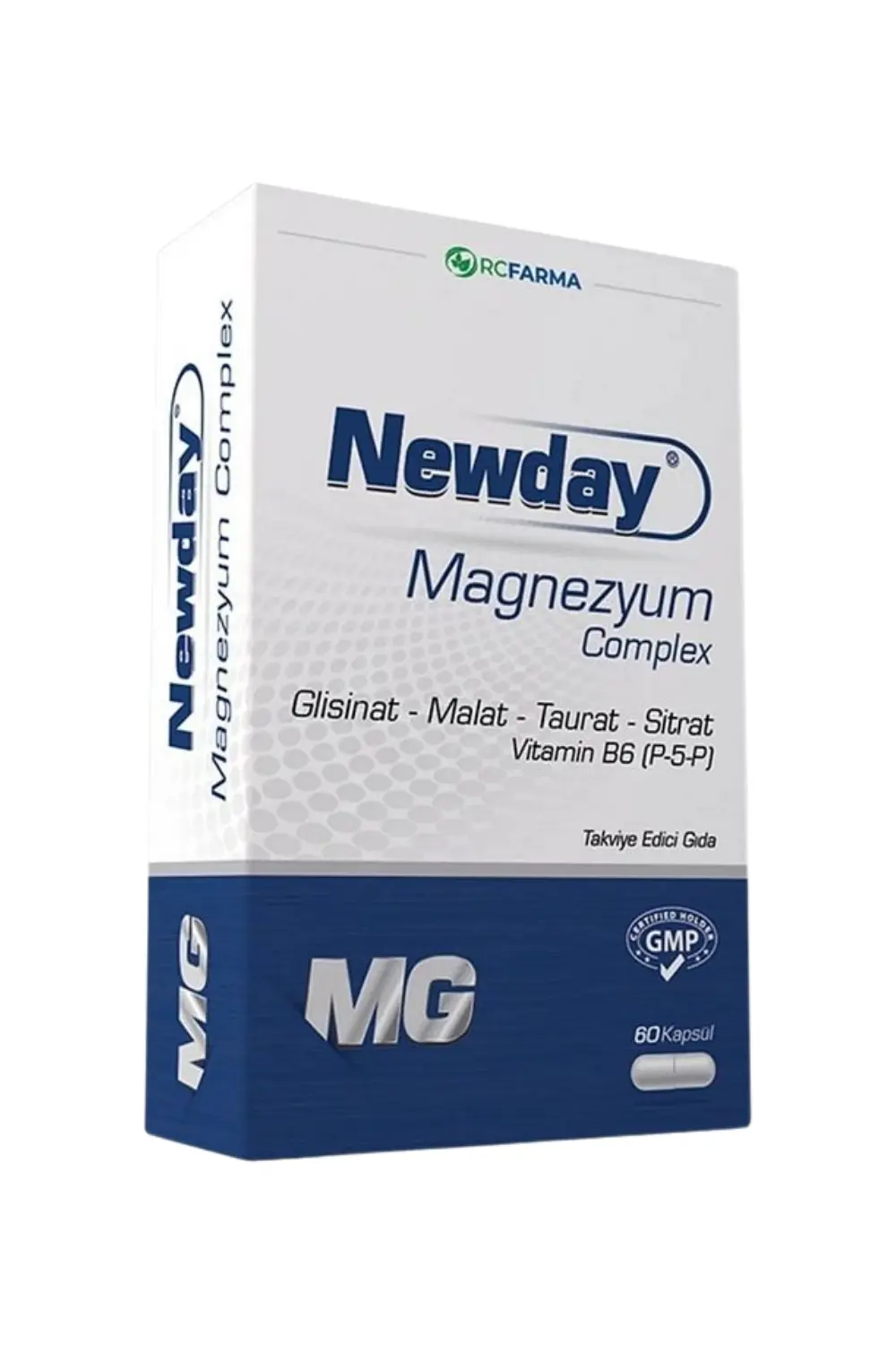 Newday Magnezyum Complex 60 Kapsül Newday Magnezyum Complex 60 Kapsül