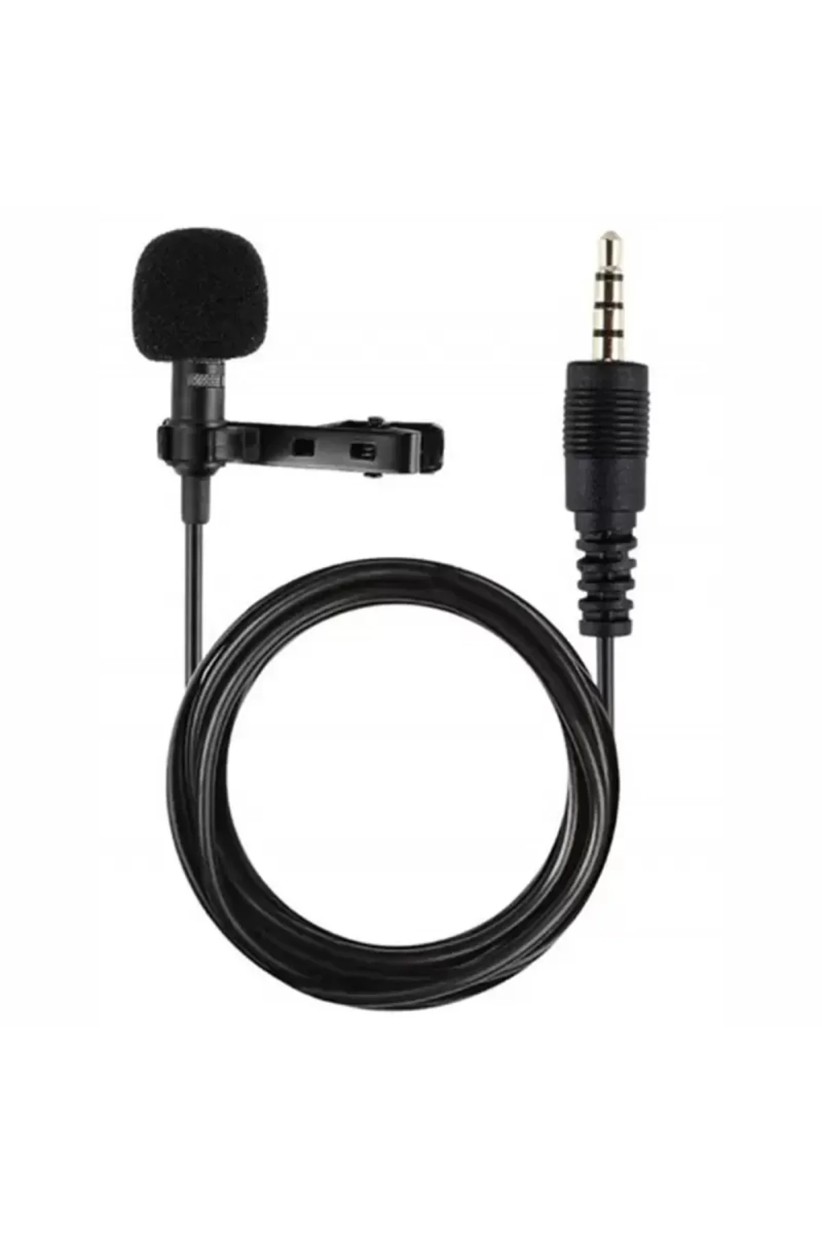 Newface 3.5mm Jak 1.5 Metre Double Mikrofon - Siyah