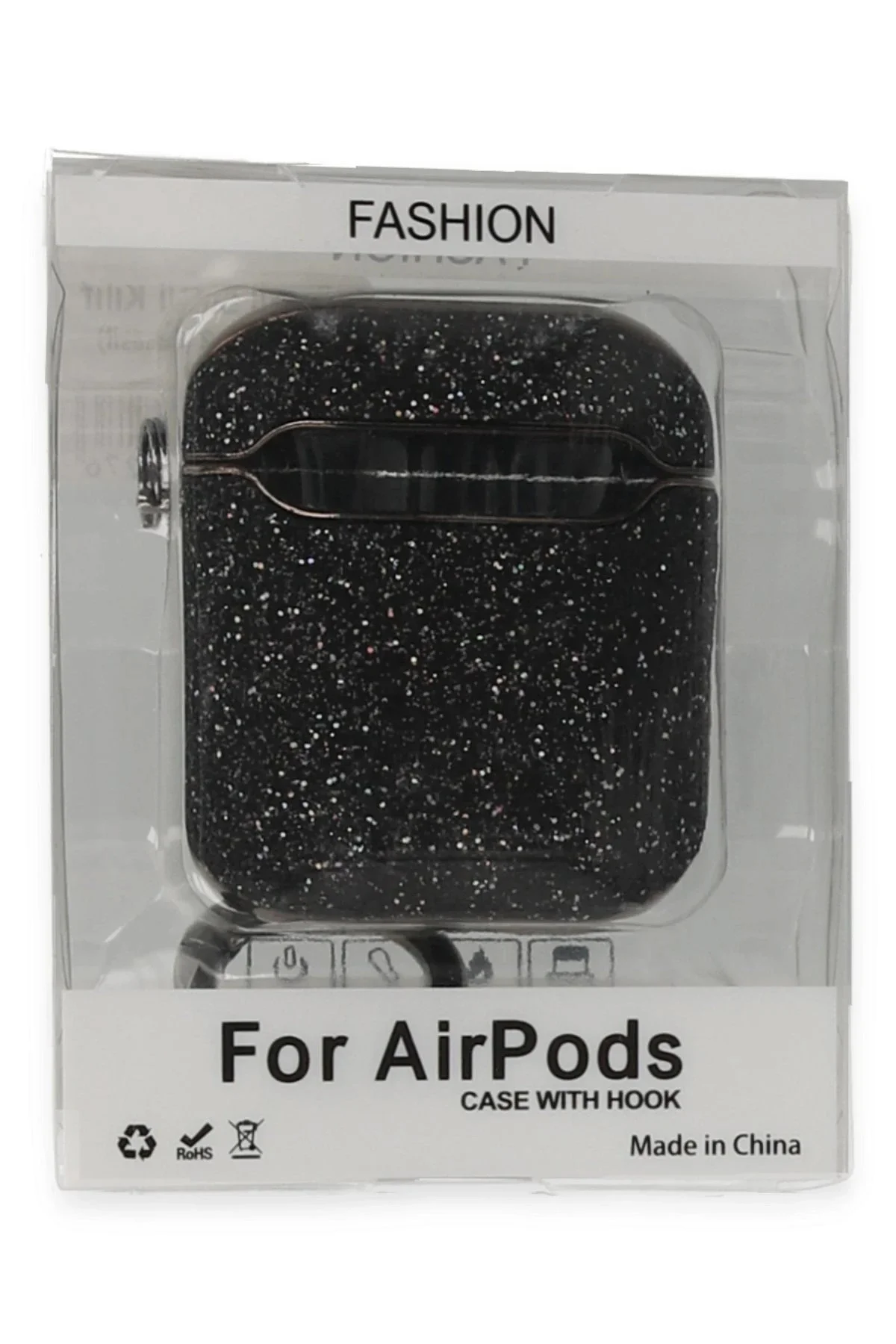Newface Airpods 2 (2.nesil) Spell Simli Kılıf - Siyah