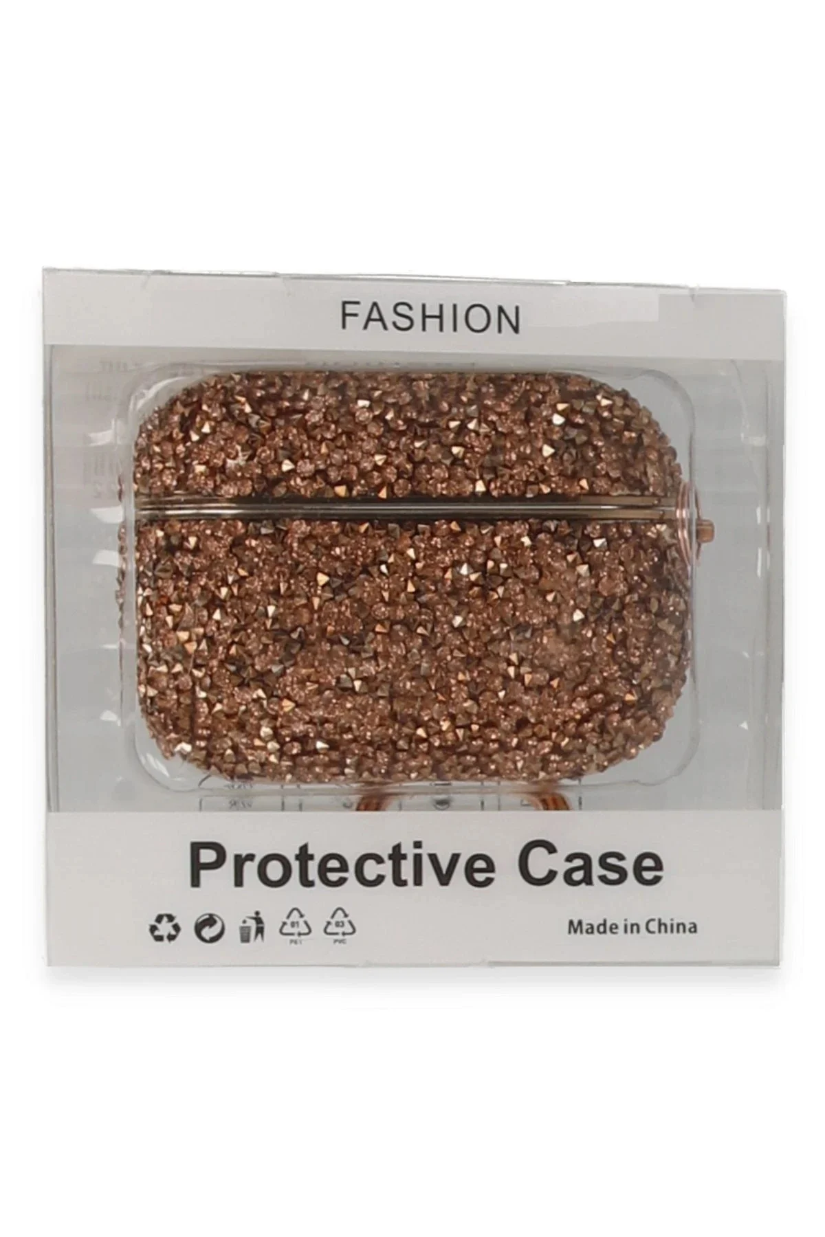 Newface Airpods Pro (1.nesil) Mira Taşlı Kılıf - Rose Gold