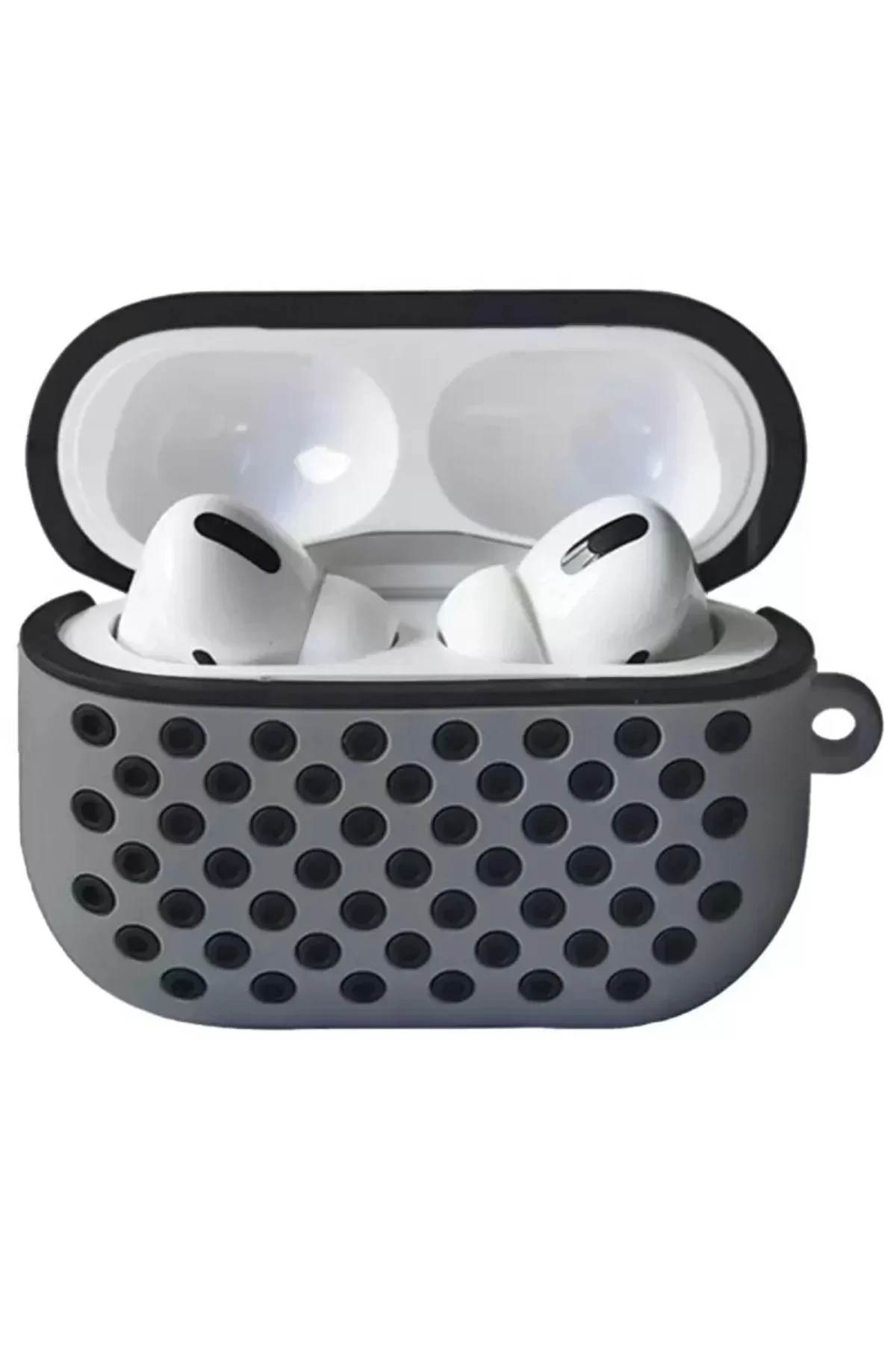 Newface Apple Airpods Pro 2 (2.nesil) Spor Delikli Kılıf - Gri-si