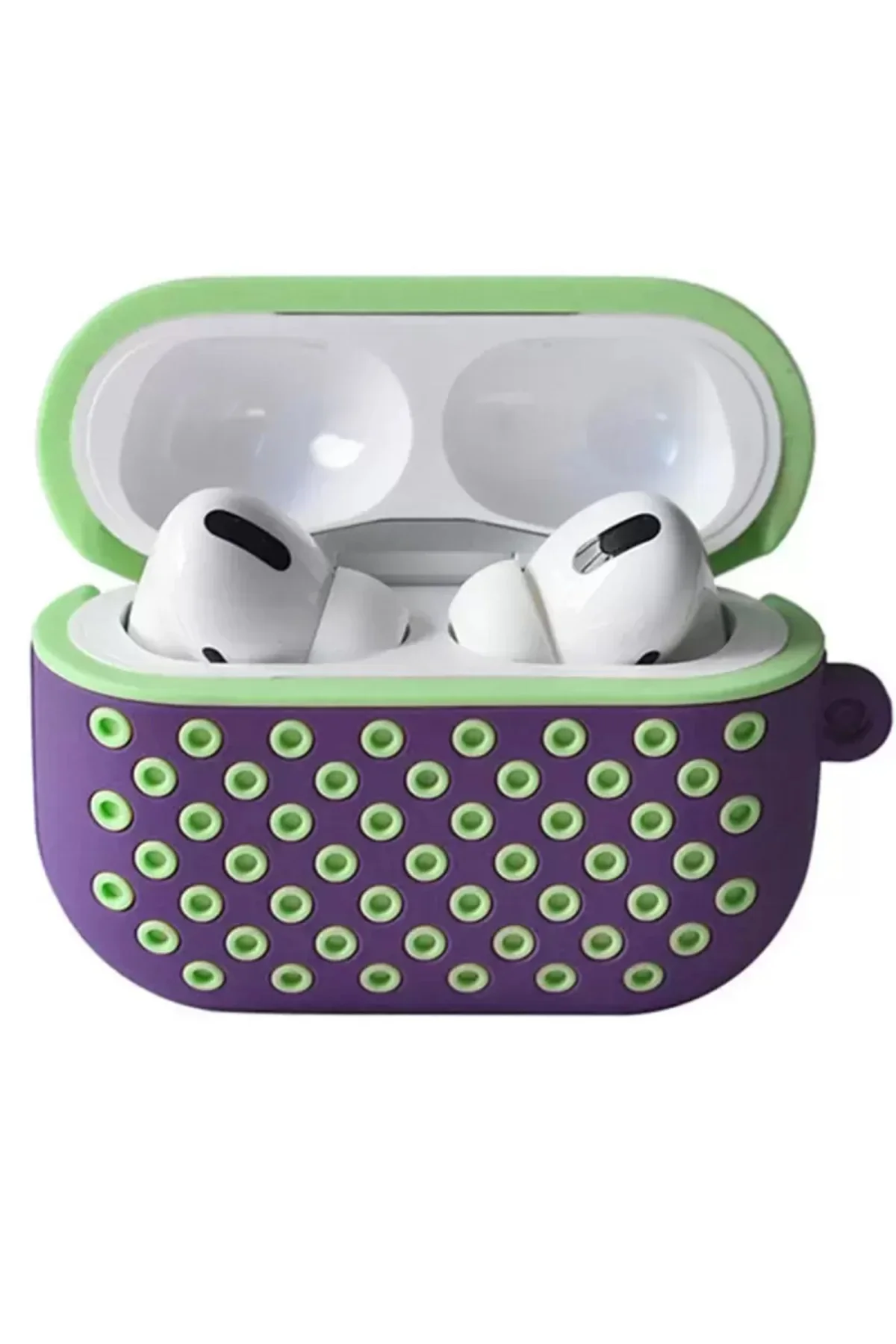 Newface Apple Airpods Pro 2 (2.nesil) Spor Delikli Kılıf - Lila-y