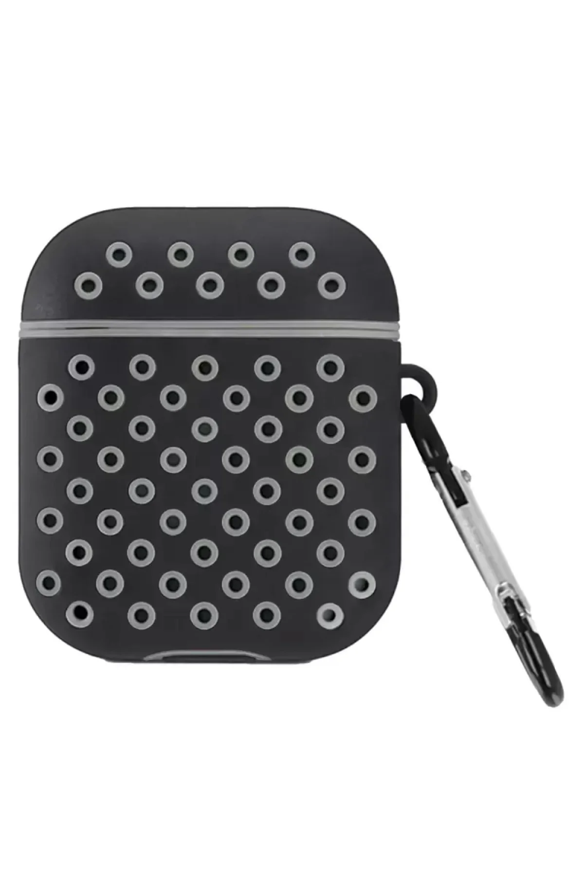 Newface Apple Airpods 2 (2.nesil) Spor Delikli Kılıf - Siyah-gri