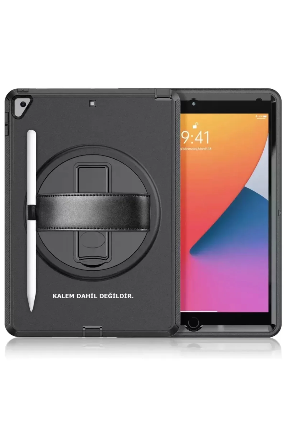 Newface Apple İpad 10.2 (7.nesil) Kılıf Hand Strap Tablet Kılıfı 