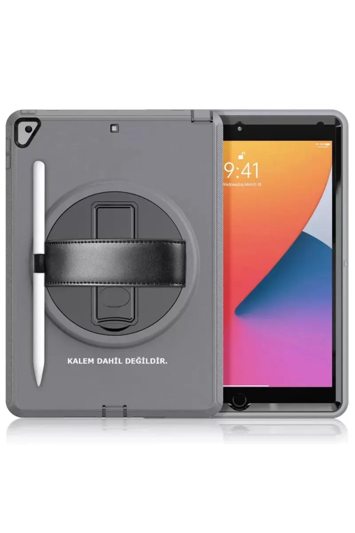Newface Apple İpad 10.2 (7.nesil) Kılıf Hand Strap Tablet Kılıfı 