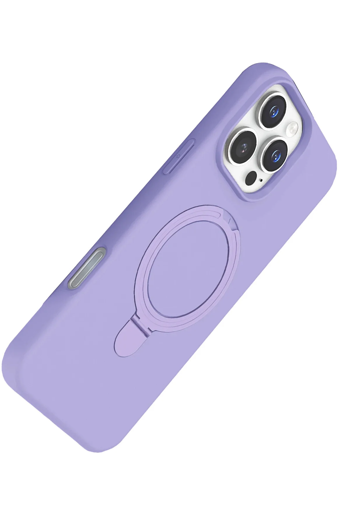 Newface Apple İphone 16 Pro Max Regal Magsafe Standlı Kapak - Lila