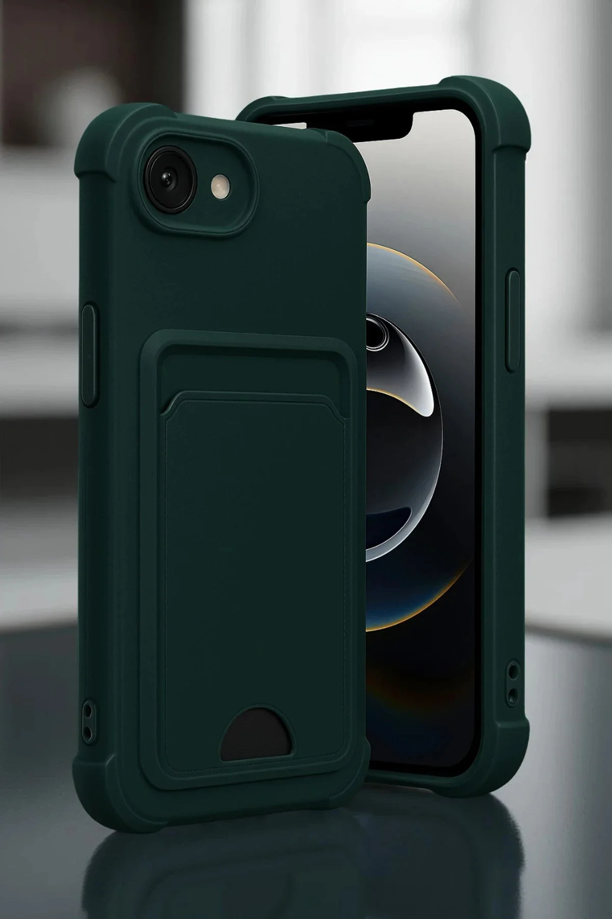Newface Apple İphone 16e Kelvin Kartvizitli Silikon - Bordo