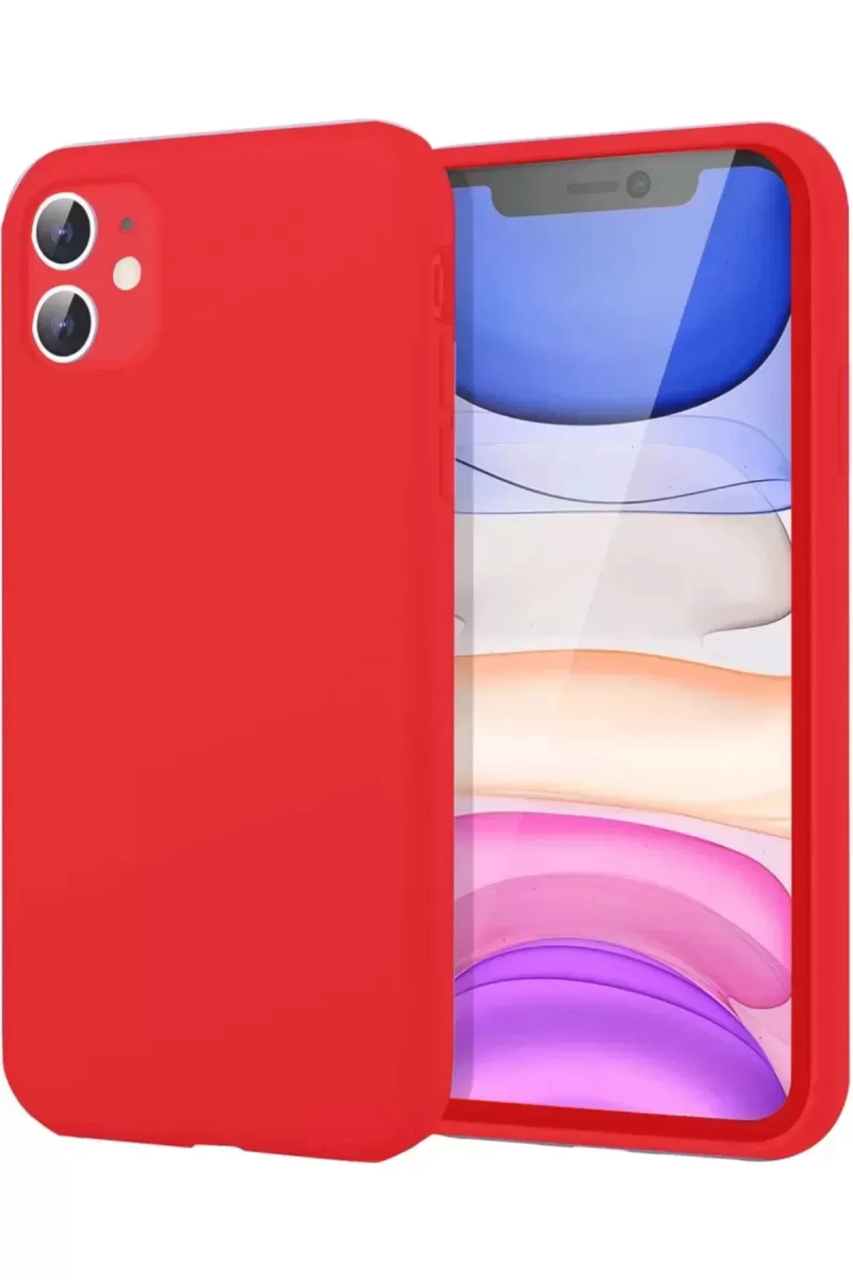 Newface Apple İphone 11 Kılıf First Silikon - Kırmızı