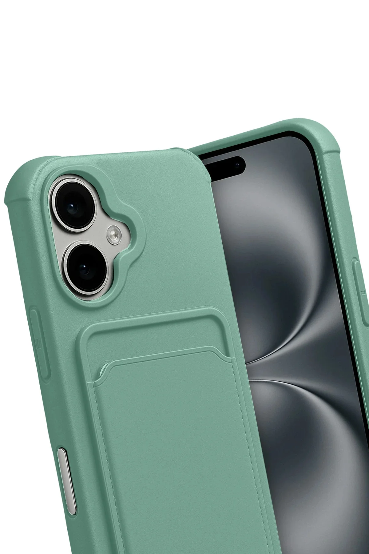 Newface Apple İphone 17 Kelvin Kartvizitli Silikon - Açık Yeşil