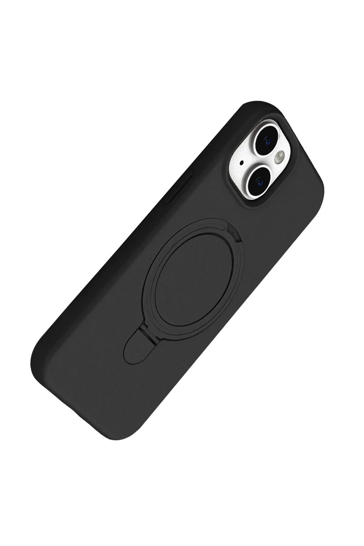 Newface Apple İphone 15 Plus Regal Magsafe Standlı Kapak - Siyah