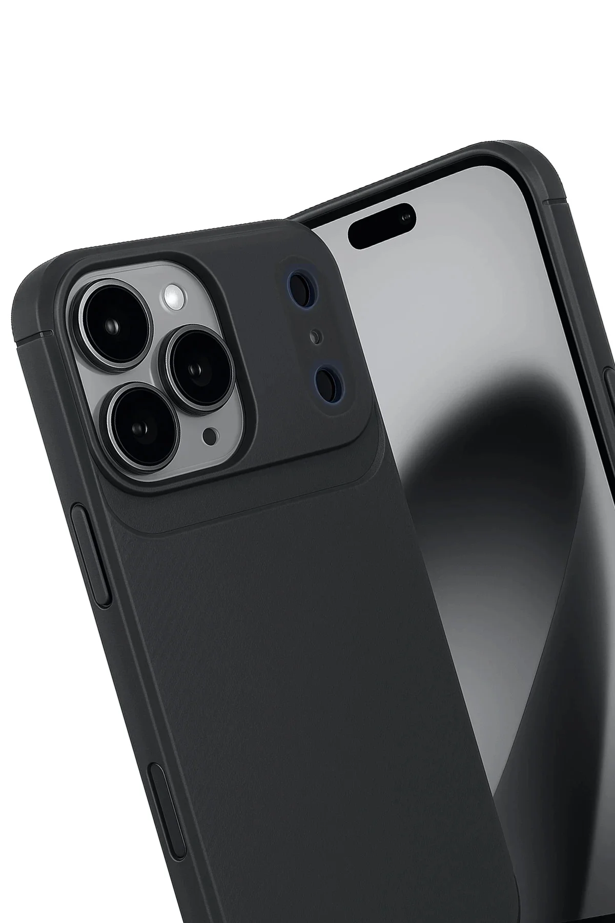 Newface Apple İphone 17 Pro Max Auto Focus Karbon Kapak - Siyah