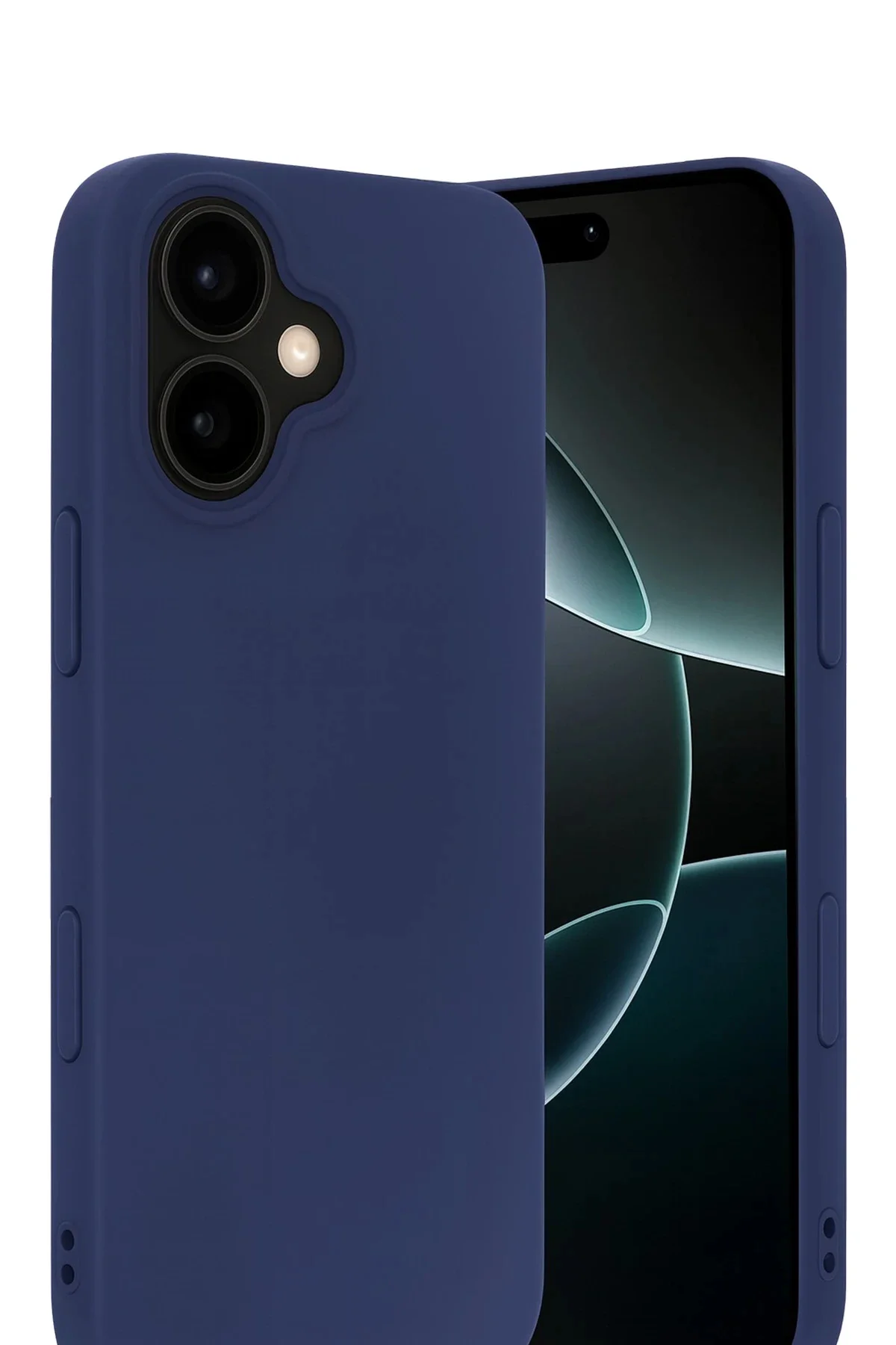 Newface Apple İphone 17 Nano İçi Kadife Silikon - Lacivert