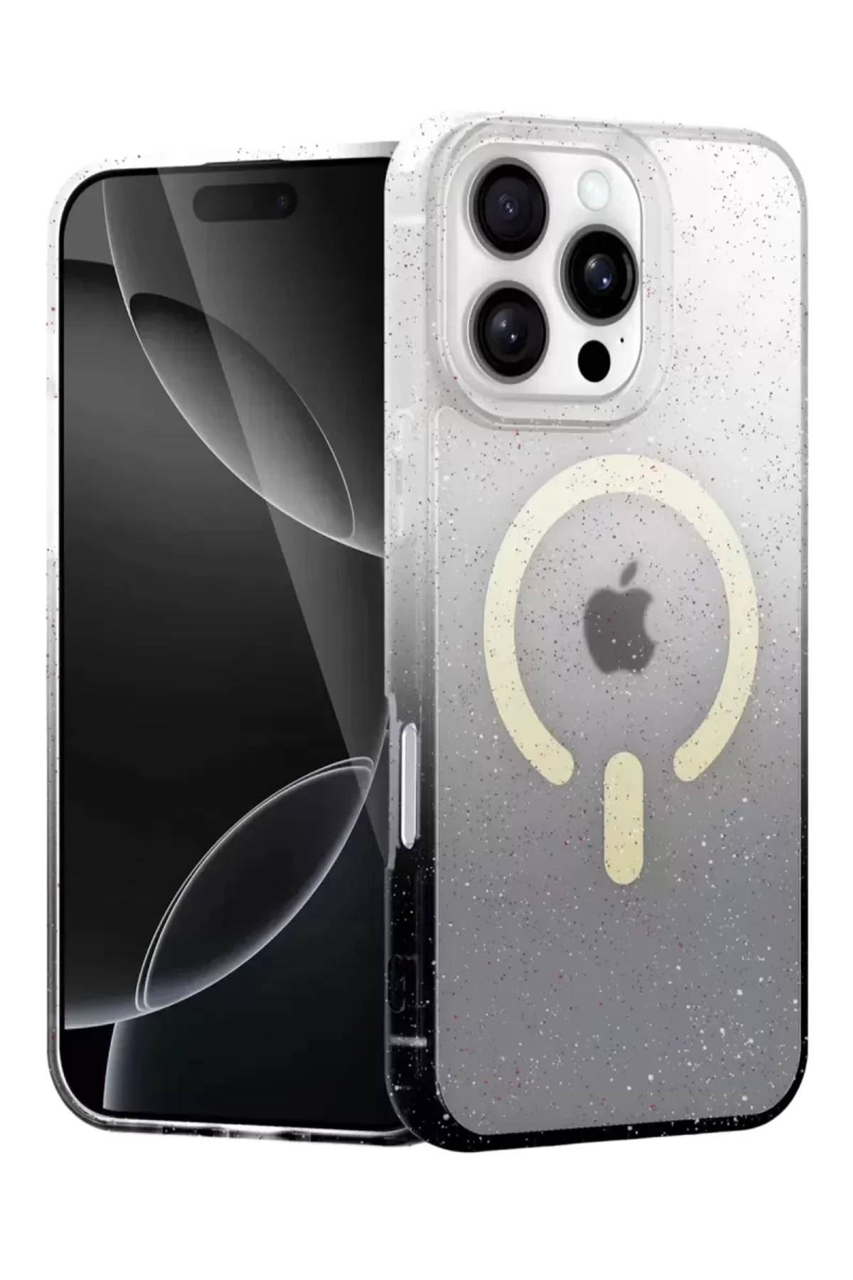 Newface Apple İphone 16 Pro Pummel Shiny Magsafe Kapak - Siyah